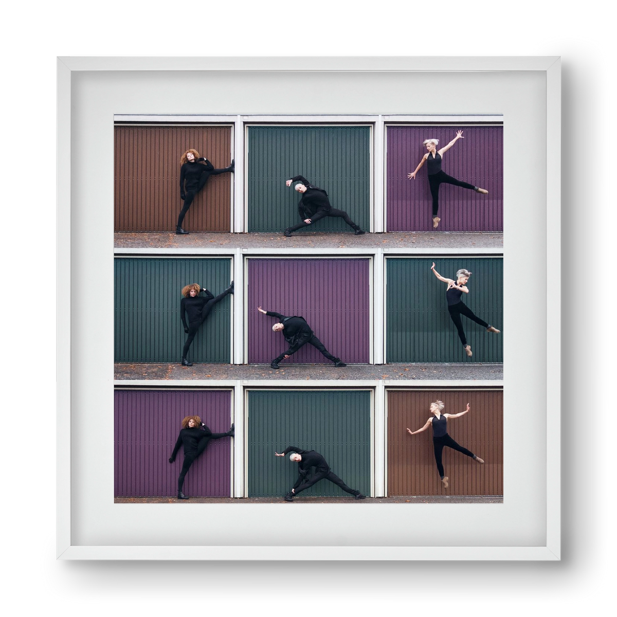 Tic-Tac-Toe, 40x40 cm (30x30 cm), Fehér keret, paszpartuval