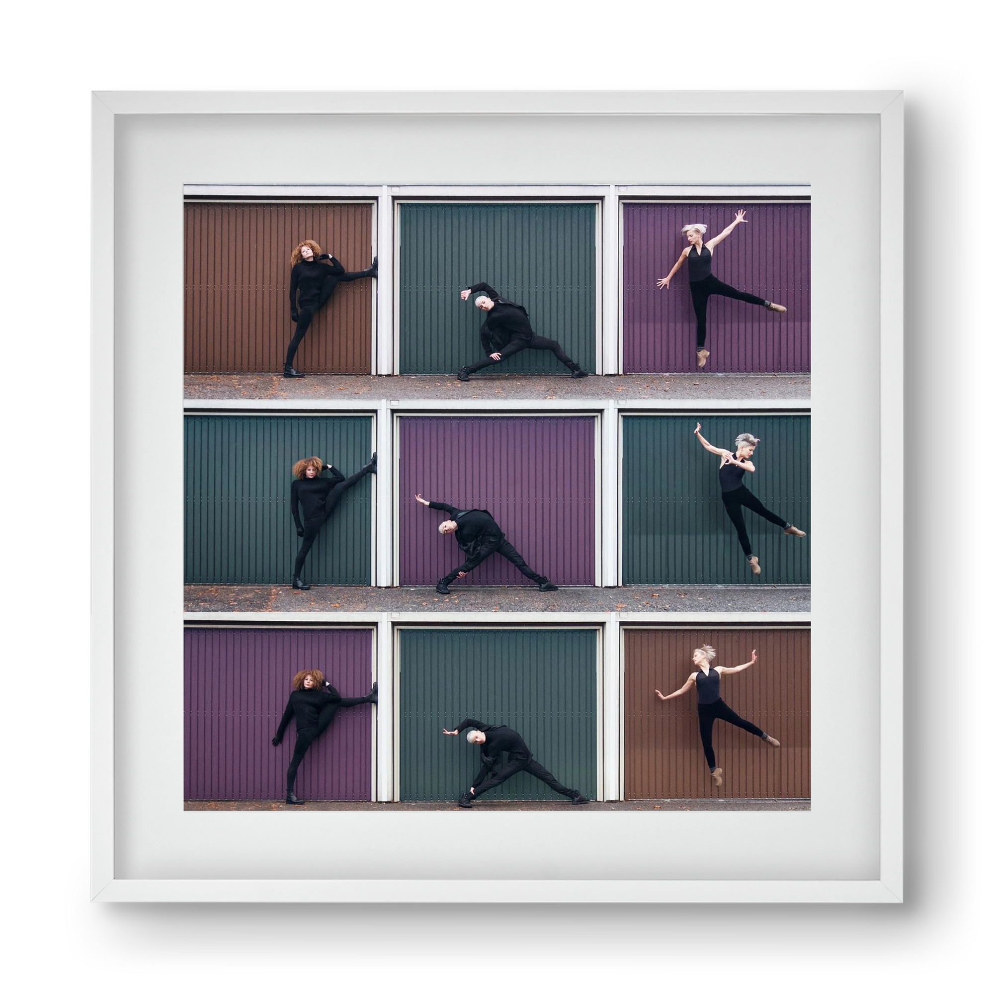 Tic-Tac-Toe, 40x40 cm (30x30 cm), Fehér keret, paszpartuval