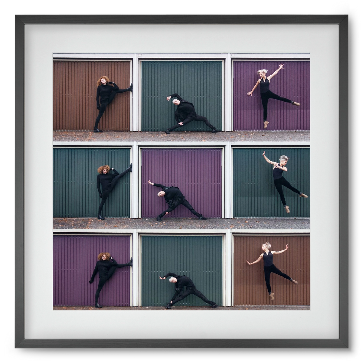 Tic-Tac-Toe, 50x50 cm (40x40 cm), Fekete keret, paszpartuval