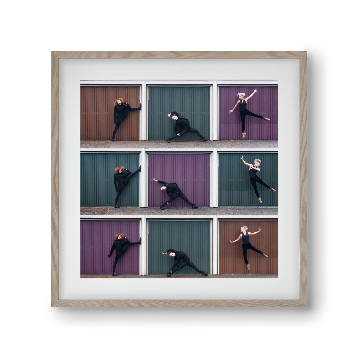 Tic-Tac-Toe, 30x30 cm (20x20 cm), Tölgy keret, paszpartuval