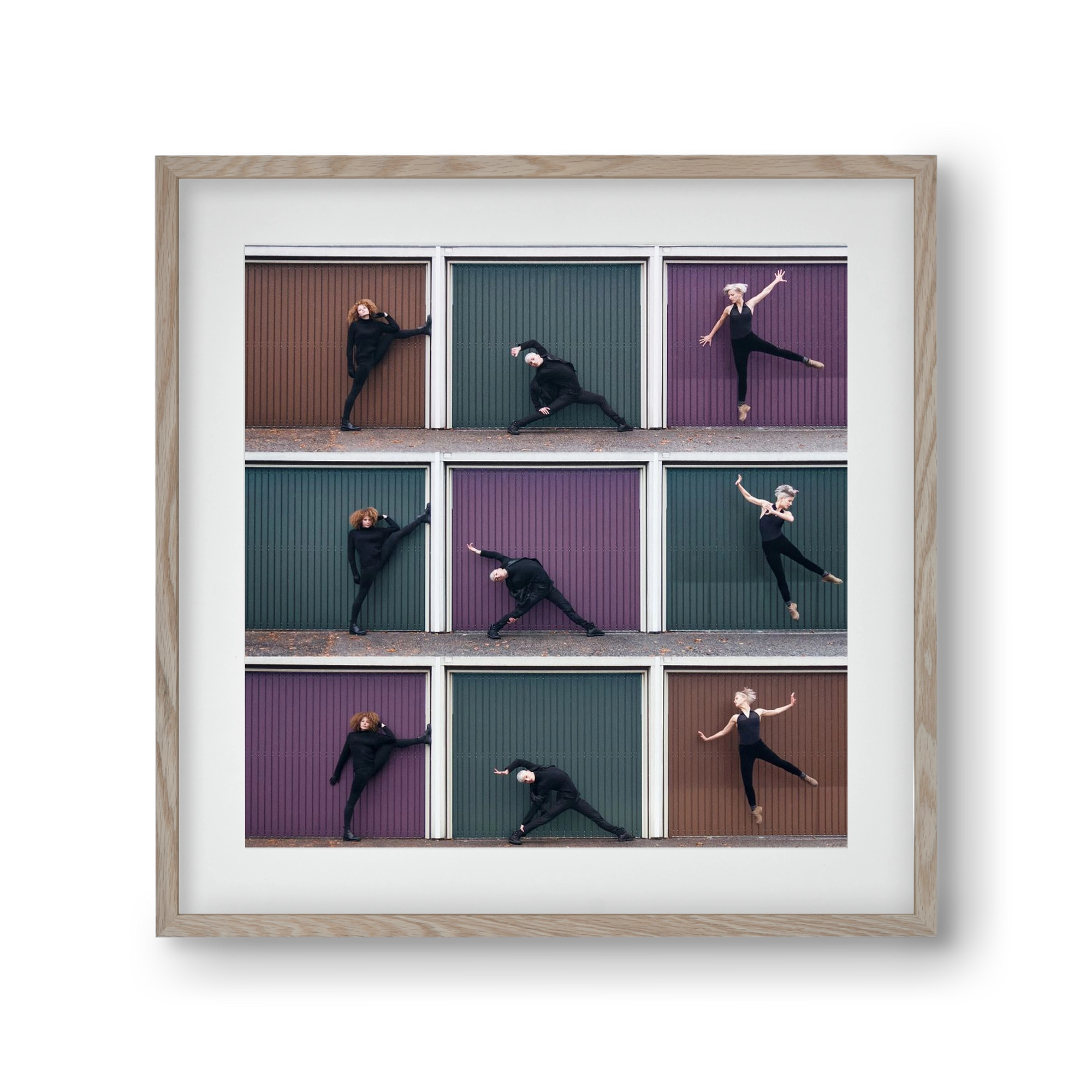 Tic-Tac-Toe, 30x30 cm (20x20 cm), Tölgy keret, paszpartuval