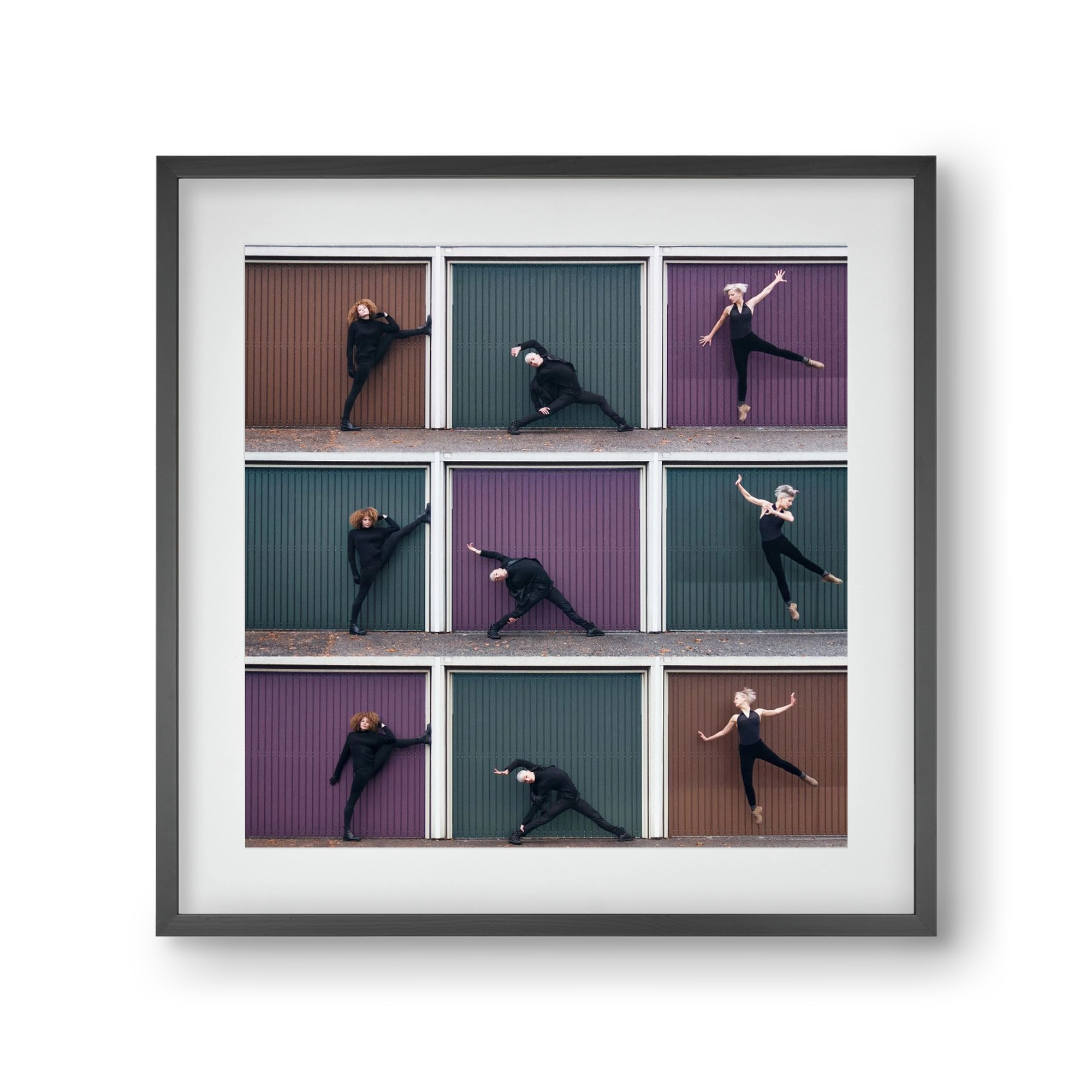 Tic-Tac-Toe, 30x30 cm (20x20 cm), Fekete keret, paszpartuval