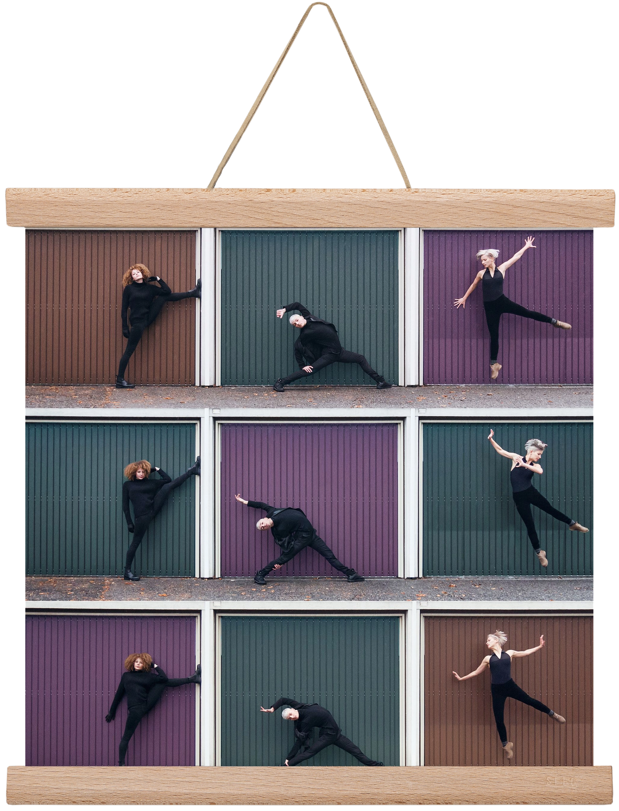 Tic-Tac-Toe, 30x30 cm (30x30 cm), Tölgy akasztó