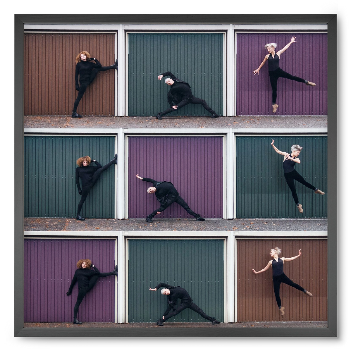 Tic-Tac-Toe, 50x50 cm (50x50 cm), Fekete keret