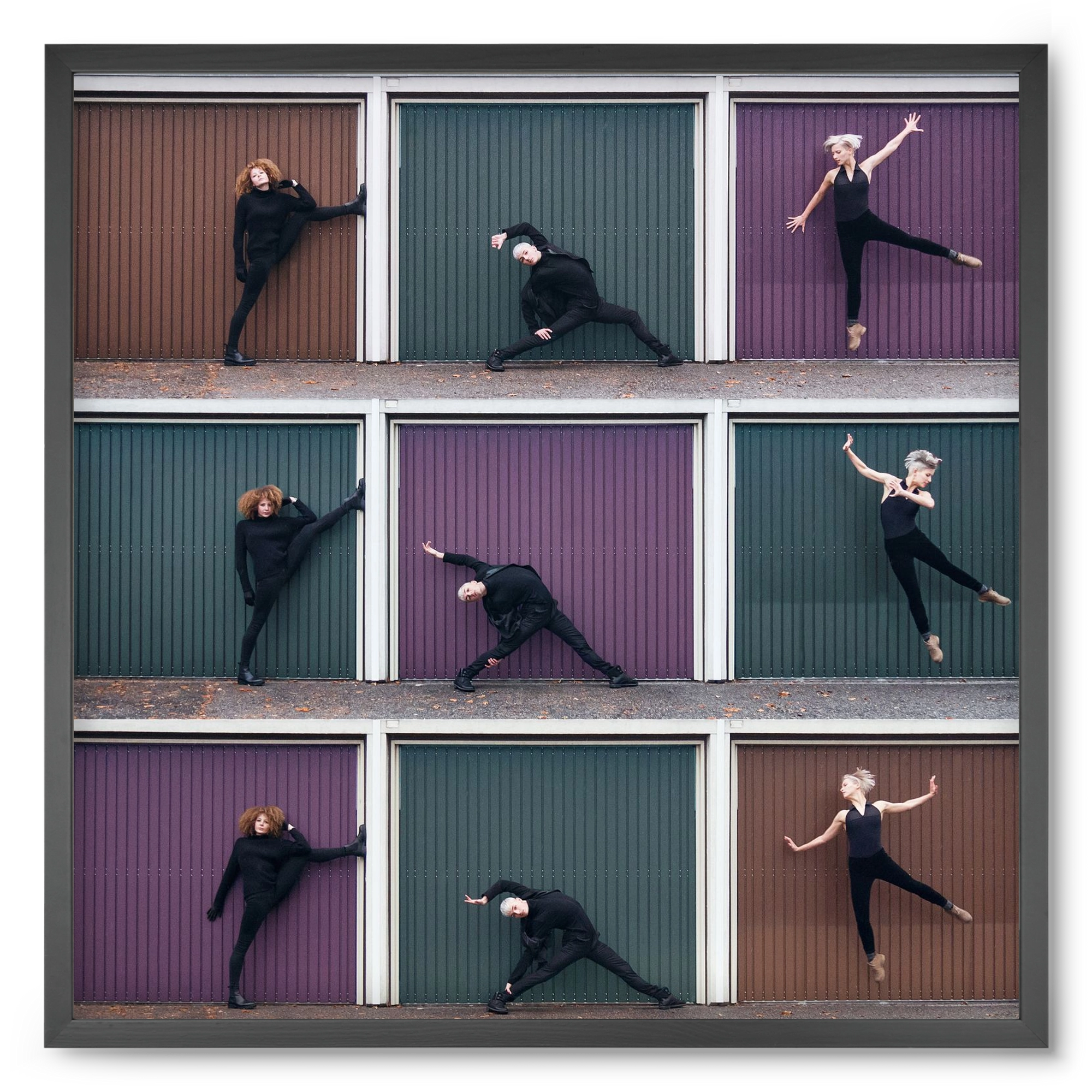 Tic-Tac-Toe, 50x50 cm (50x50 cm), Fekete keret