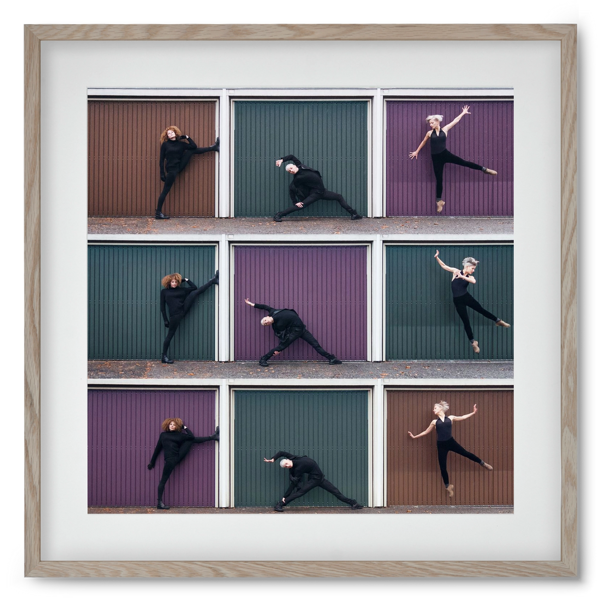 Tic-Tac-Toe, 50x50 cm (40x40 cm), Tölgy keret, paszpartuval