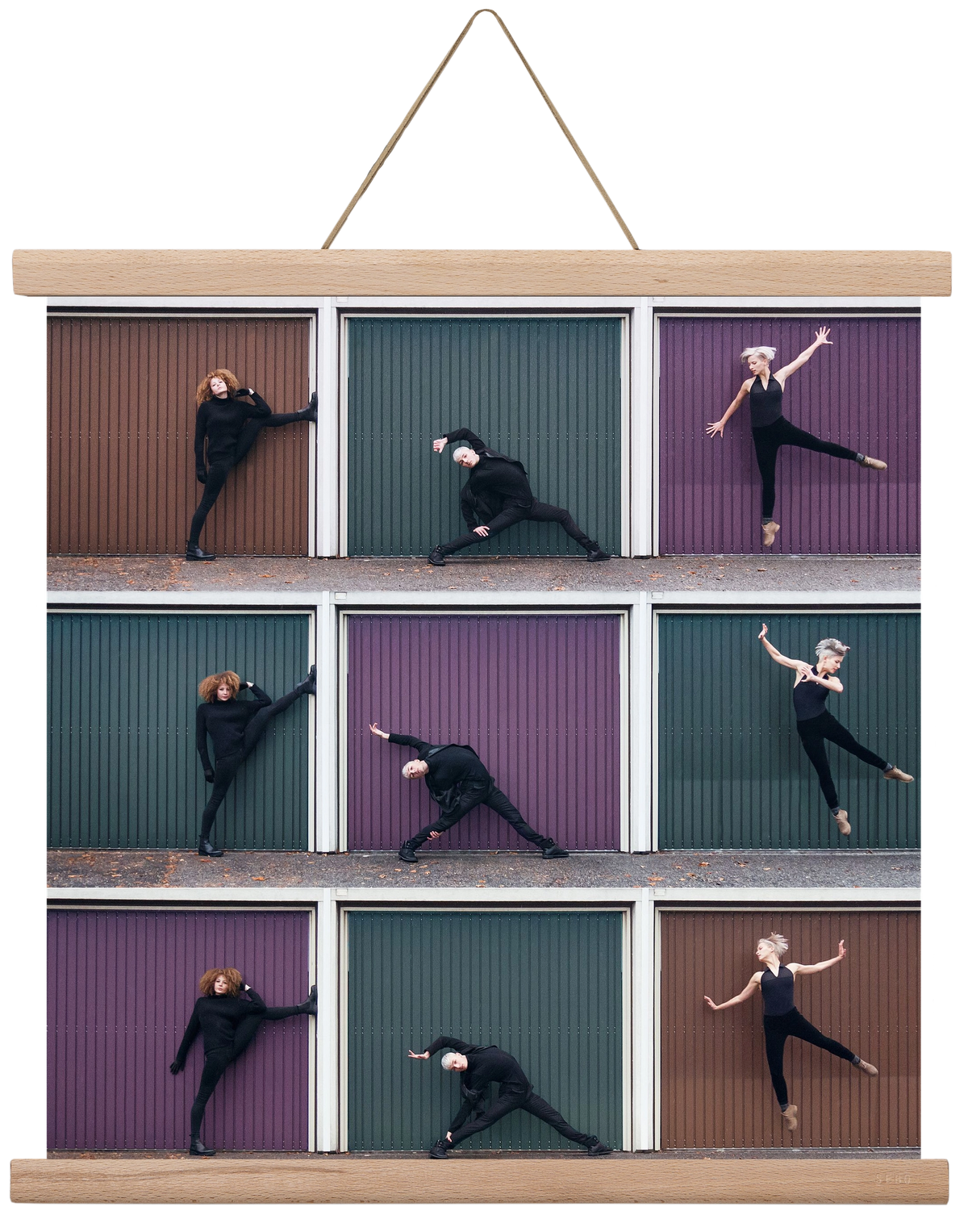 Tic-Tac-Toe, 40x40 cm (40x40 cm), Tölgy akasztó