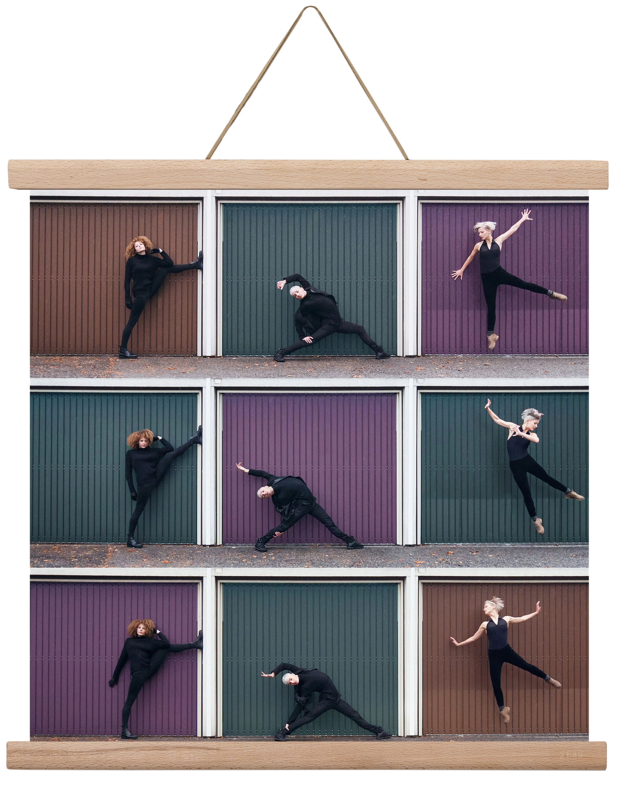 Tic-Tac-Toe, 40x40 cm (40x40 cm), Tölgy akasztó