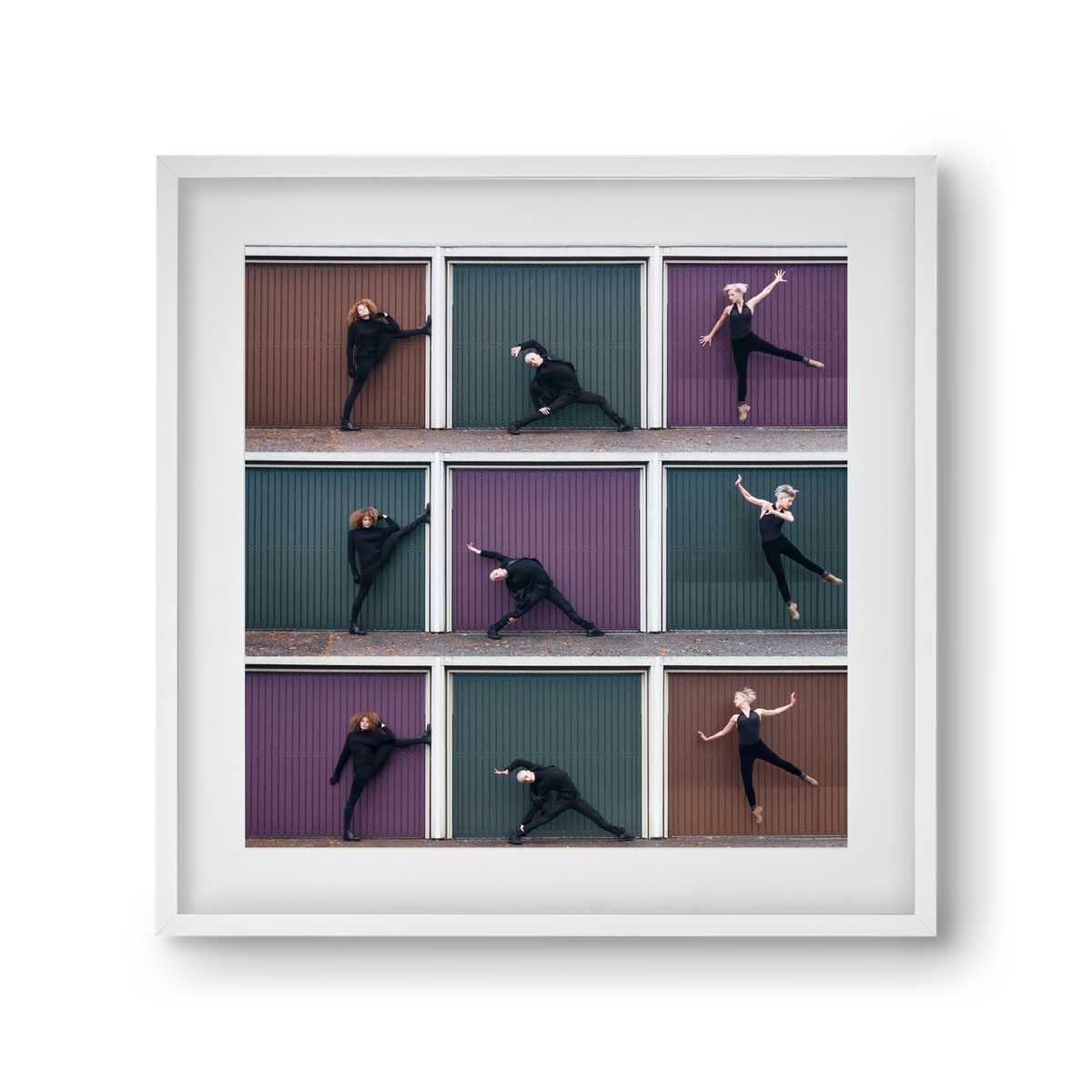 Tic-Tac-Toe, 30x30 cm (20x20 cm), Fehér keret, paszpartuval