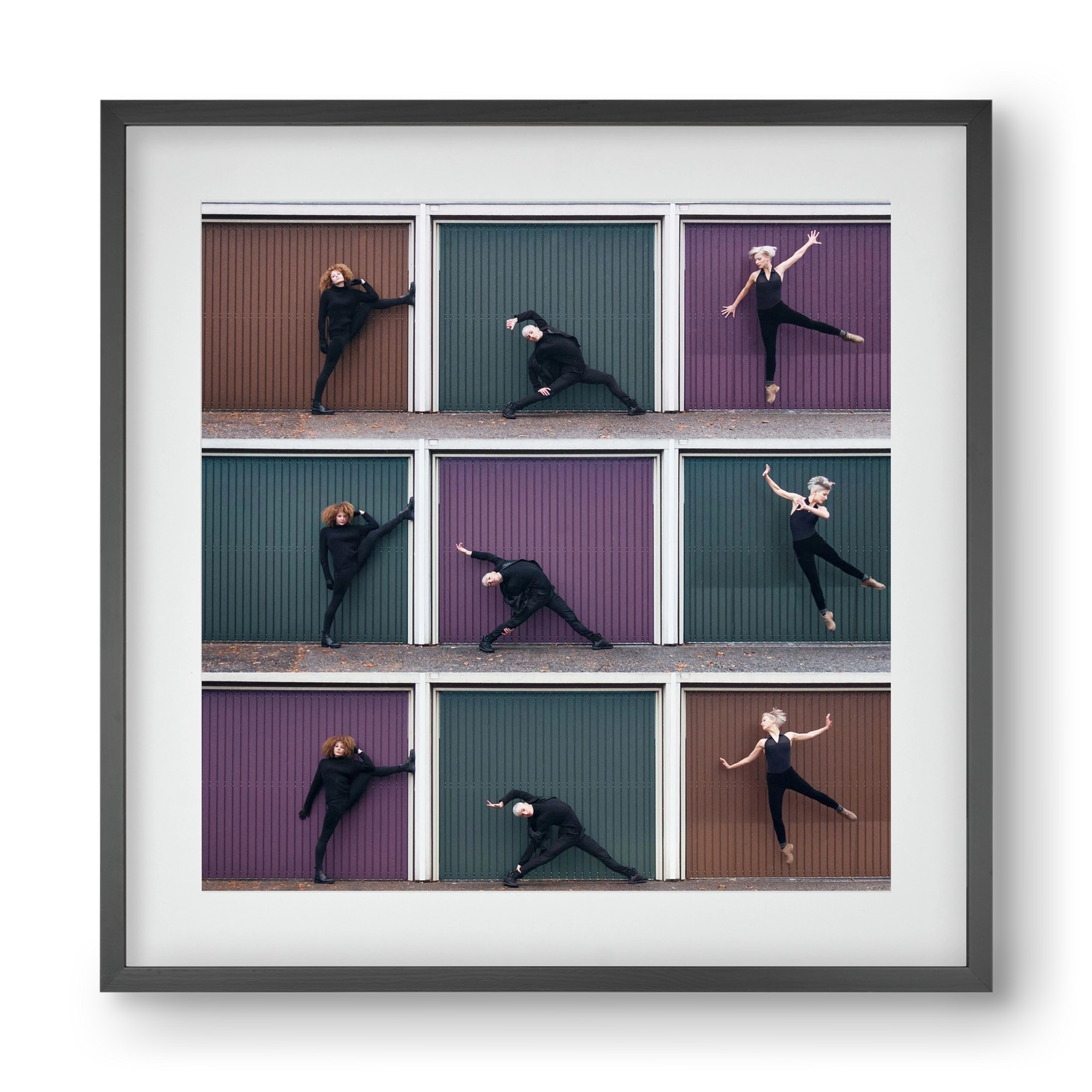 Tic-Tac-Toe, 40x40 cm (30x30 cm), Fekete keret, paszpartuval