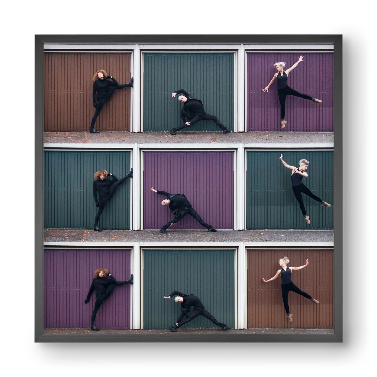 Tic-Tac-Toe, 40x40 cm (40x40 cm), Fekete keret