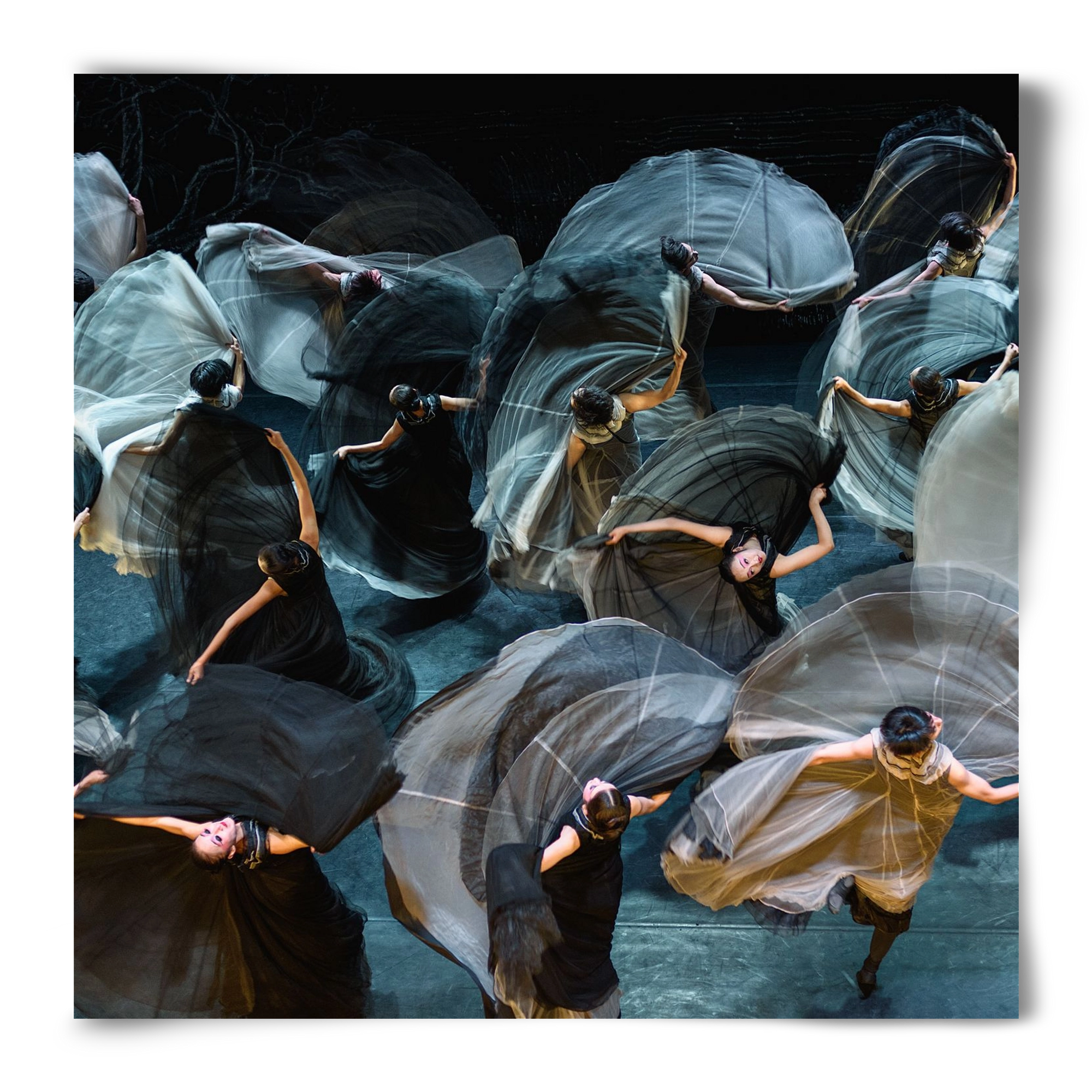 ocean of skirts 2 square, 50x50 cm, Keret nélkül