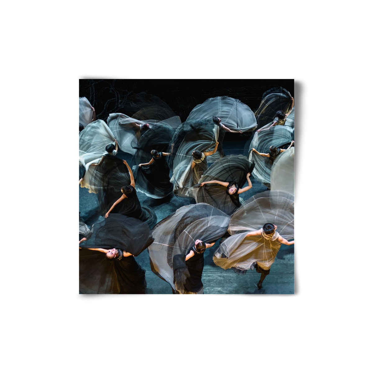 ocean of skirts 2 square, 20x20 cm, Keret nélkül