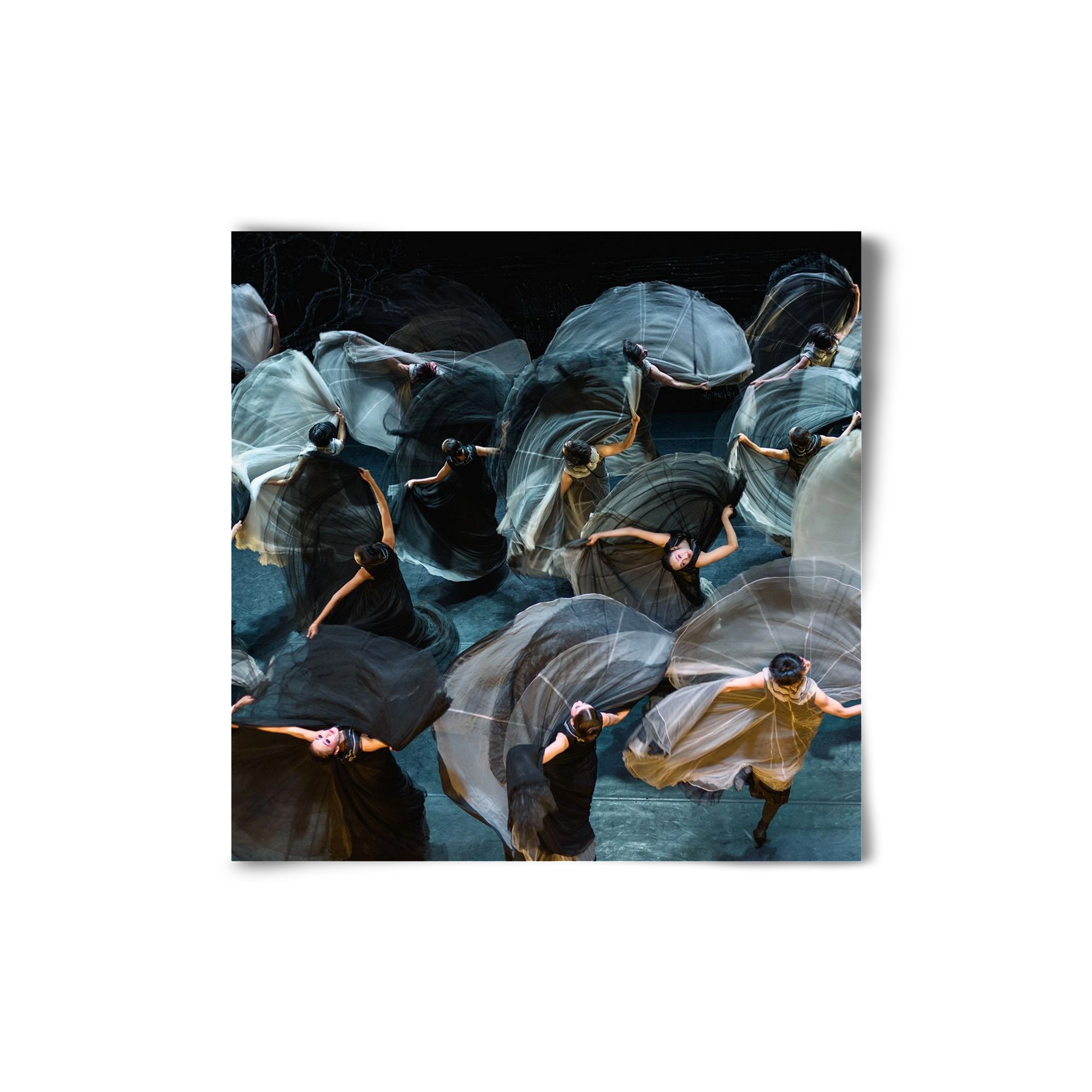 ocean of skirts 2 square, 20x20 cm, Keret nélkül