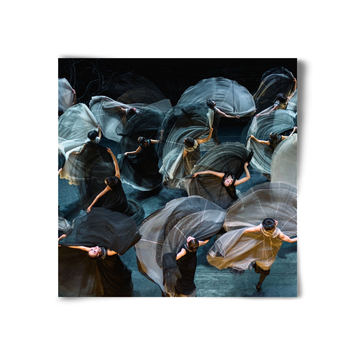 ocean of skirts 2 square, 30x30 cm, Keret nélkül