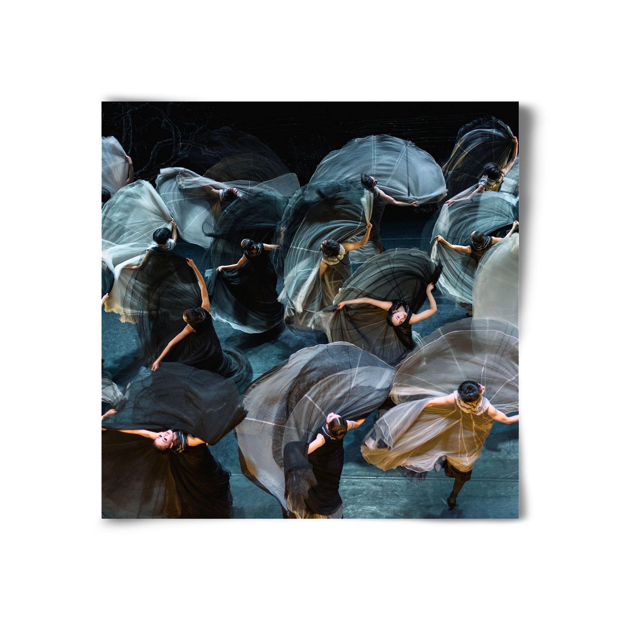 ocean of skirts 2 square, 30x30 cm, Keret nélkül