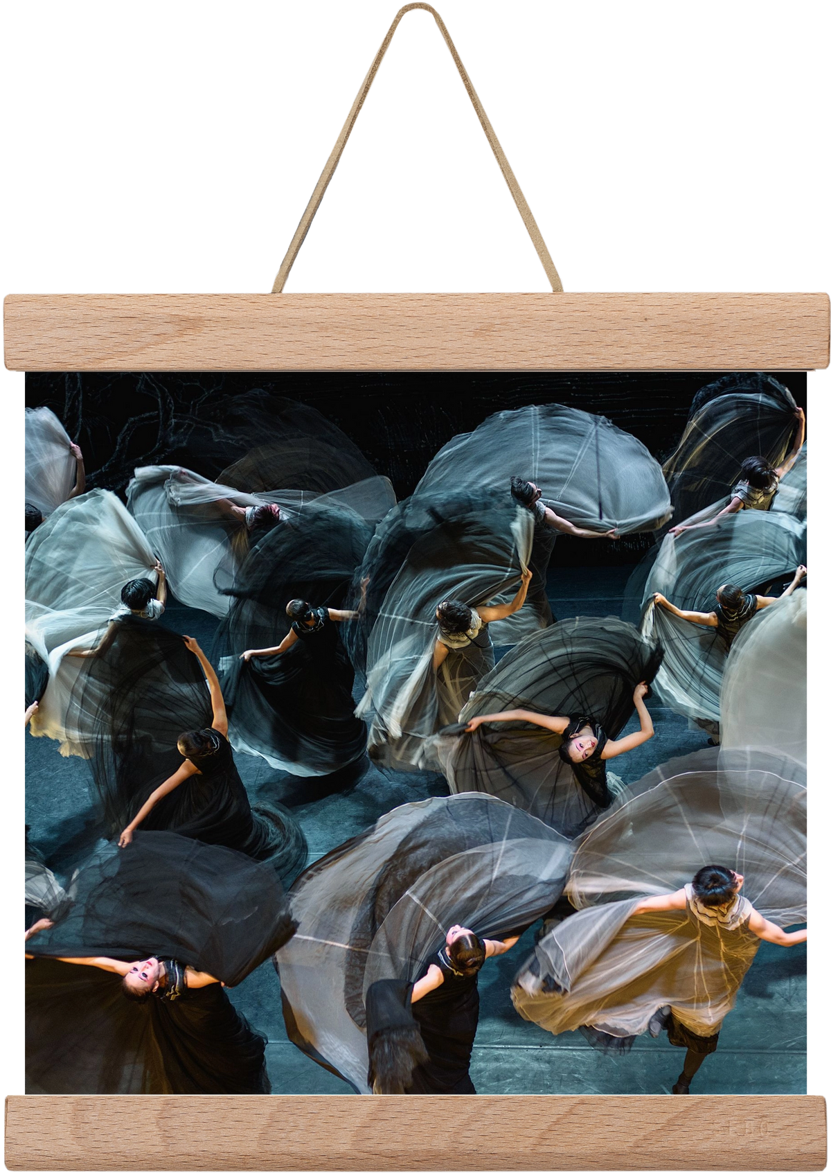 ocean of skirts 2 square, 20x20 cm (20x20 cm), Tölgy akasztó