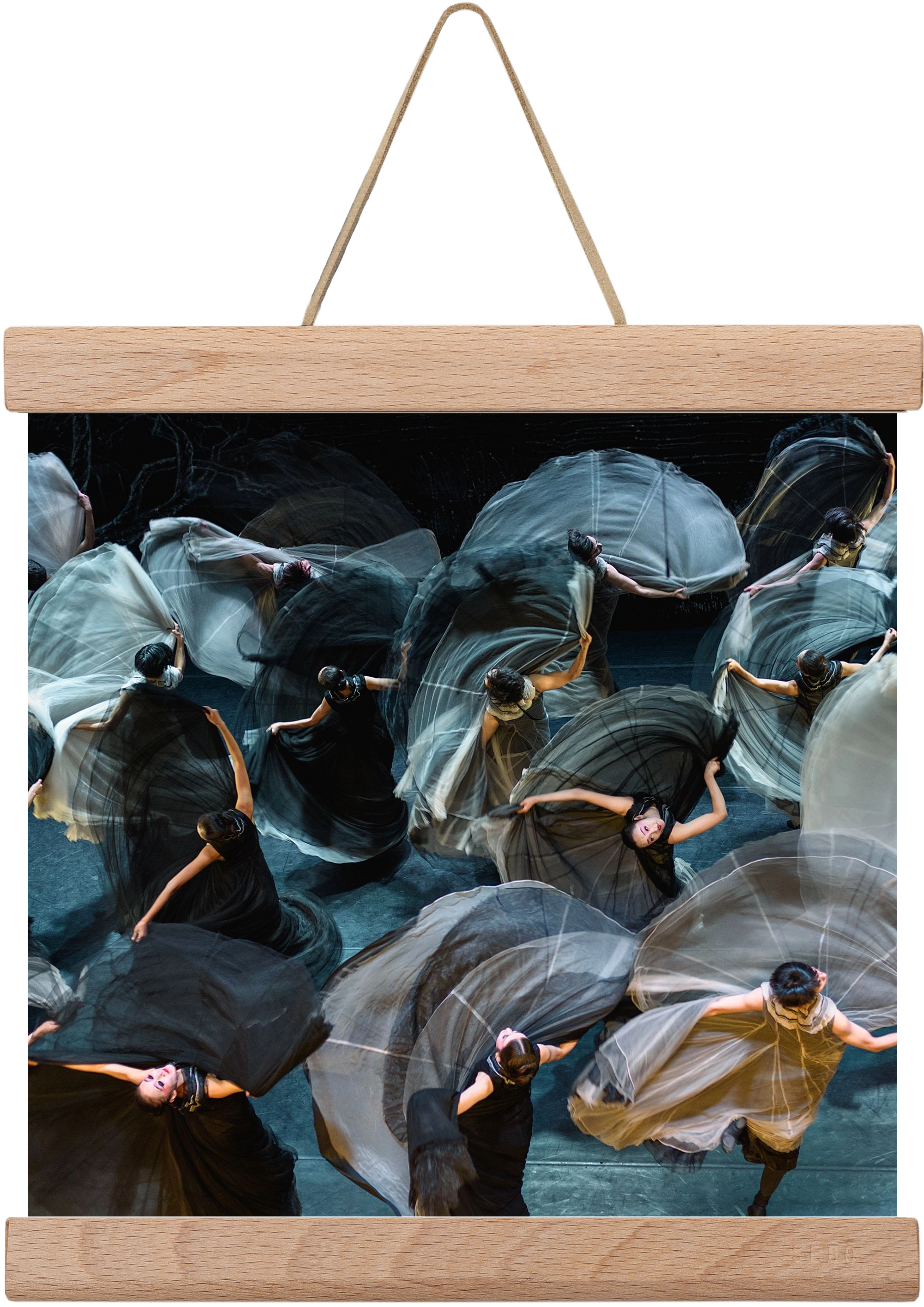 ocean of skirts 2 square, 20x20 cm (20x20 cm), Tölgy akasztó