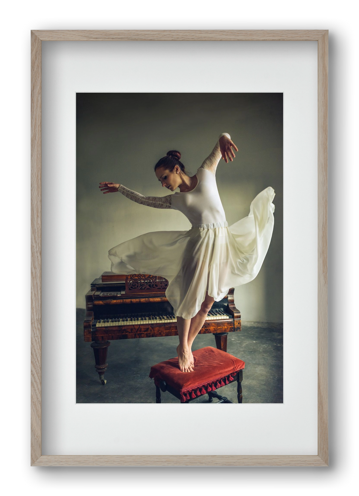 romance, 40x60 cm (30x45 cm), Tölgy keret, paszpartuval