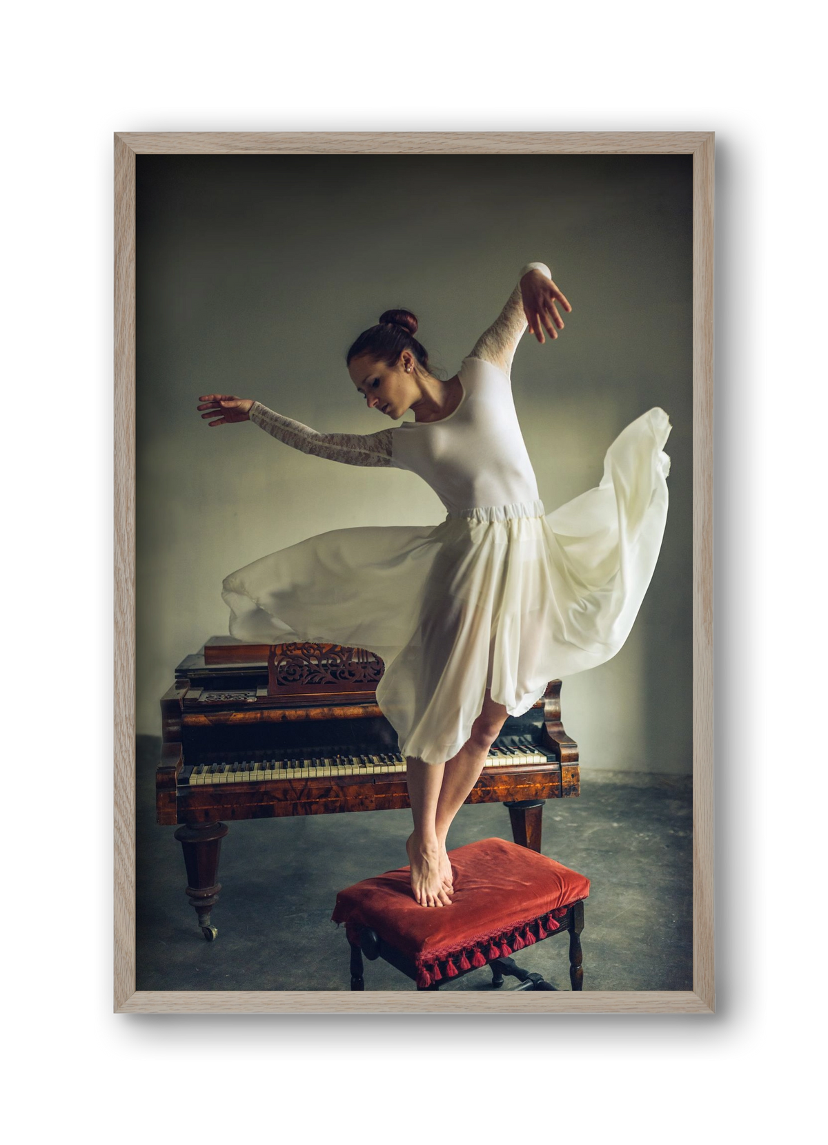 romance, 30x45 cm (30x45 cm), Tölgy keret