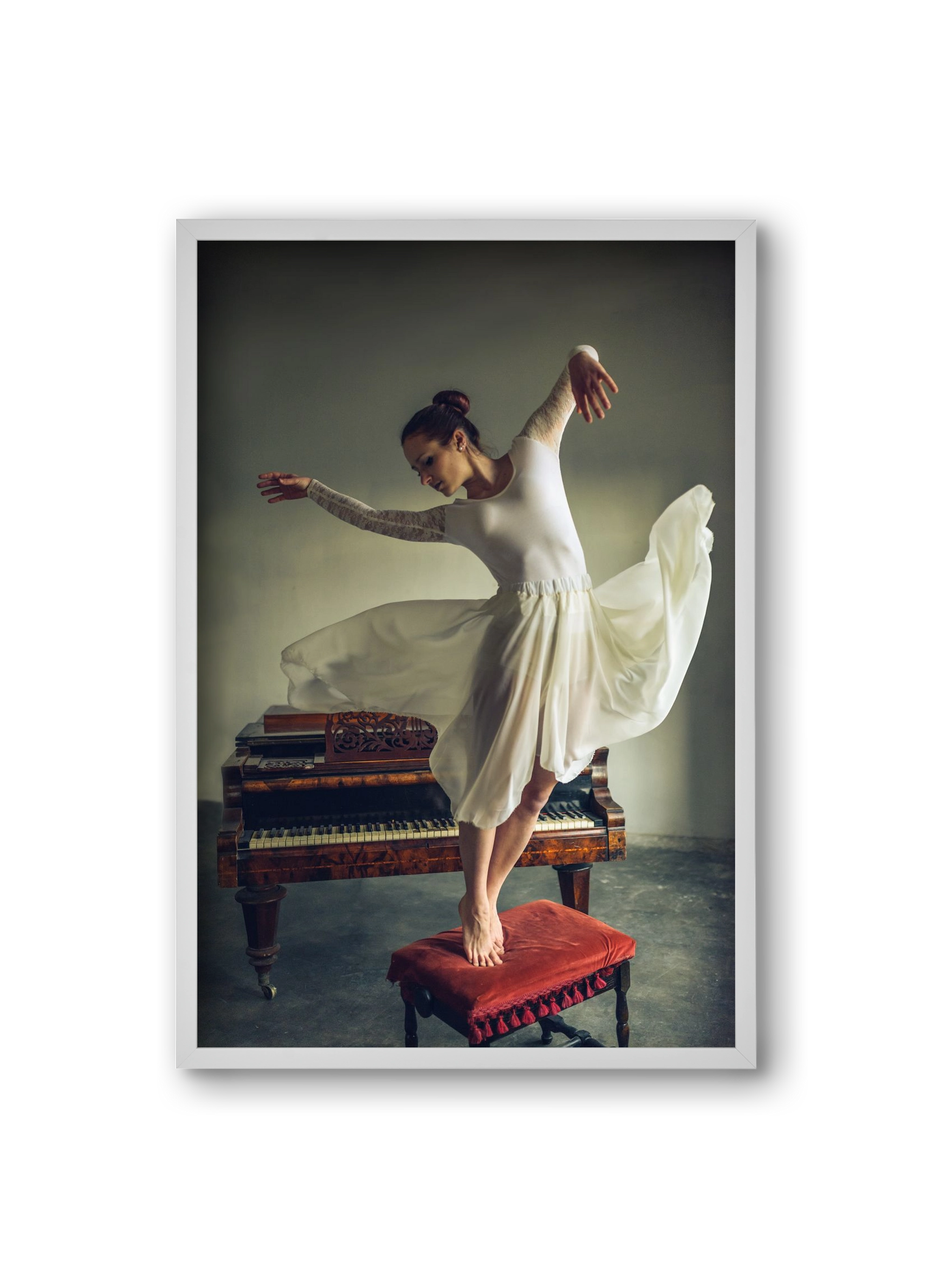 romance, 20x30 cm (20x30 cm), Fehér keret