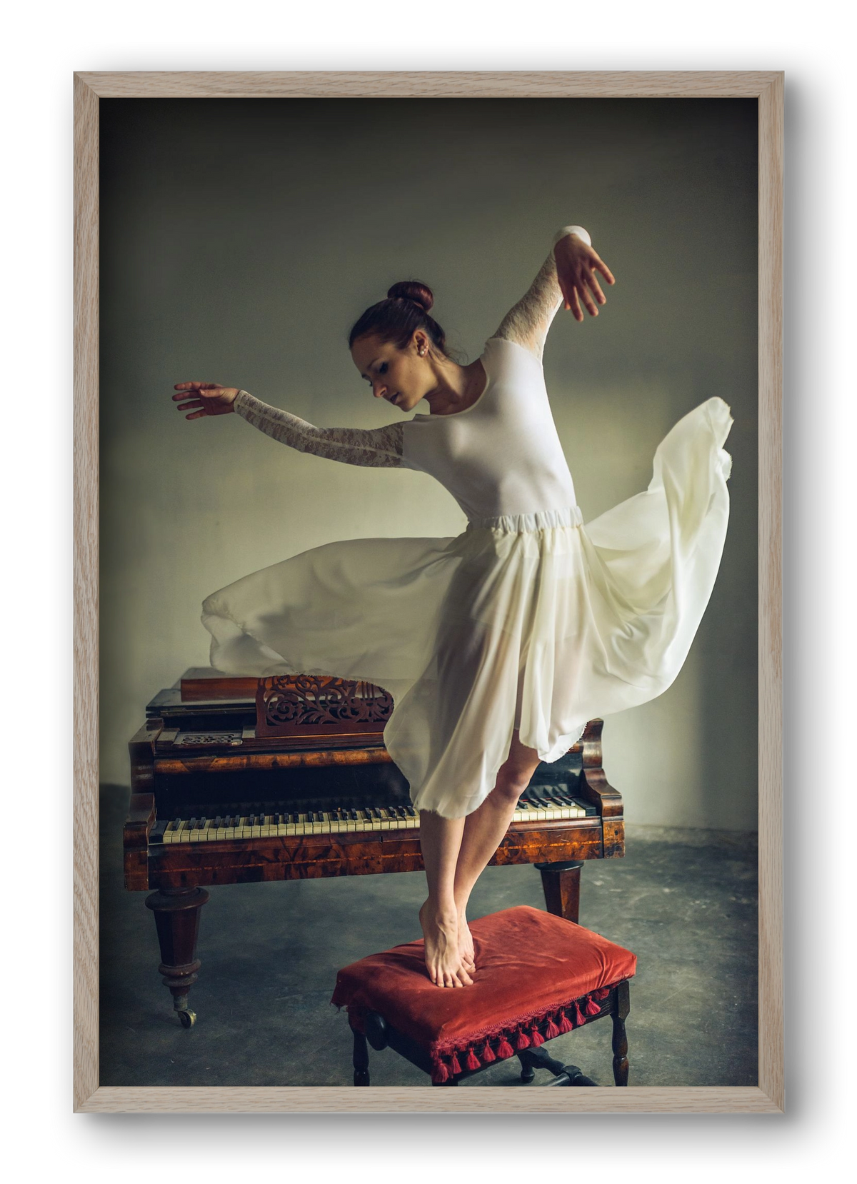 romance, 40x60 cm (40x60 cm), Tölgy keret