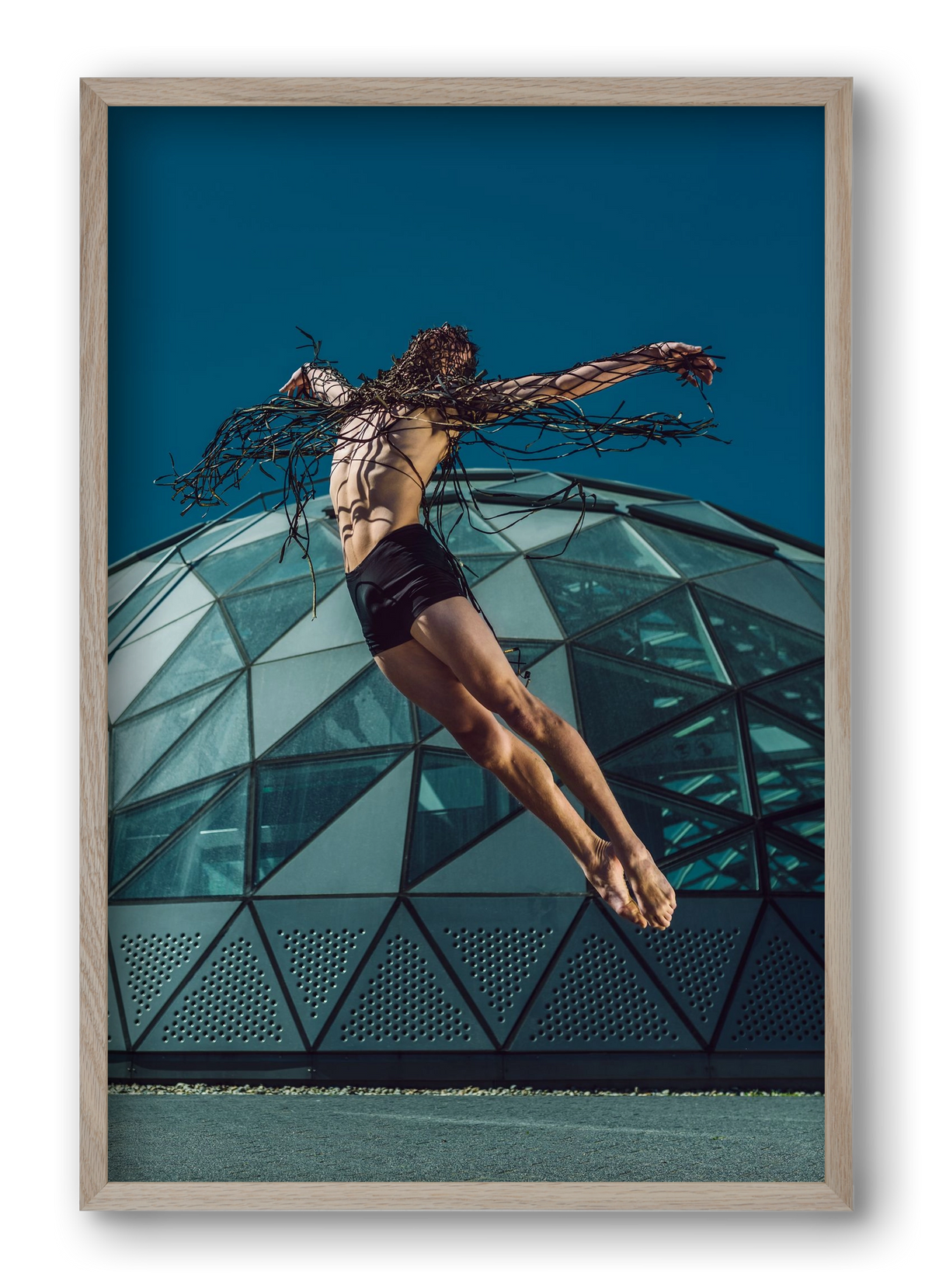 personal jesus, 40x60 cm (40x60 cm), Tölgy keret