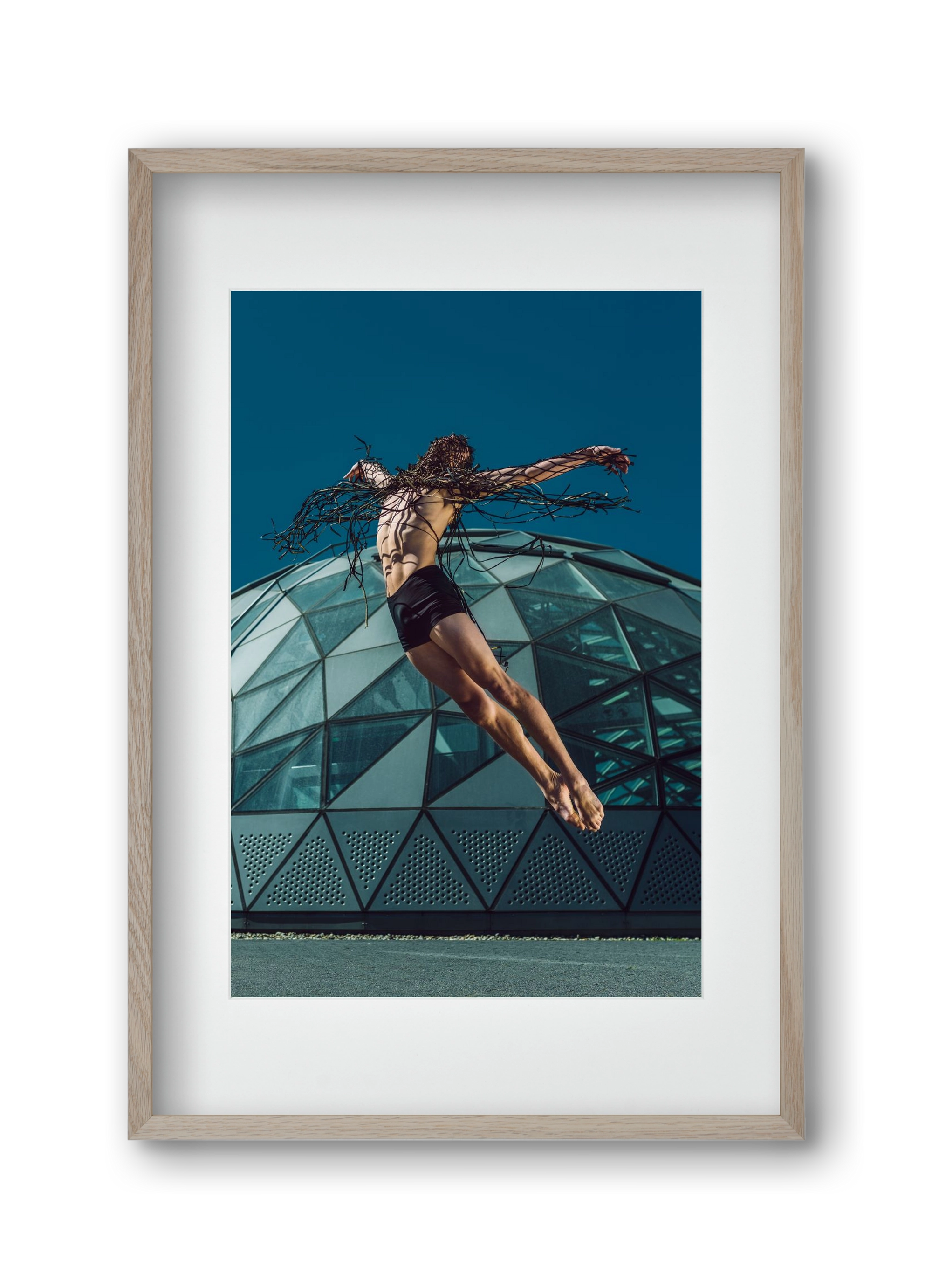 personal jesus, 30x45 cm (20x30 cm), Tölgy keret, paszpartuval