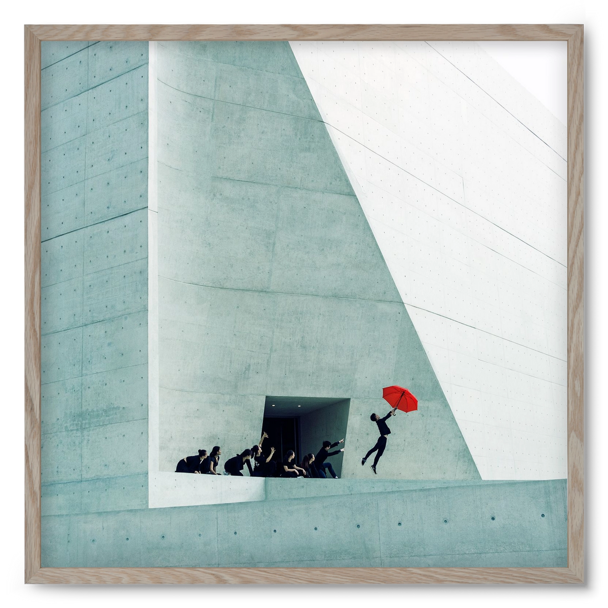 Dare to Dream 2 square, 50x50 cm (50x50 cm), Tölgy keret