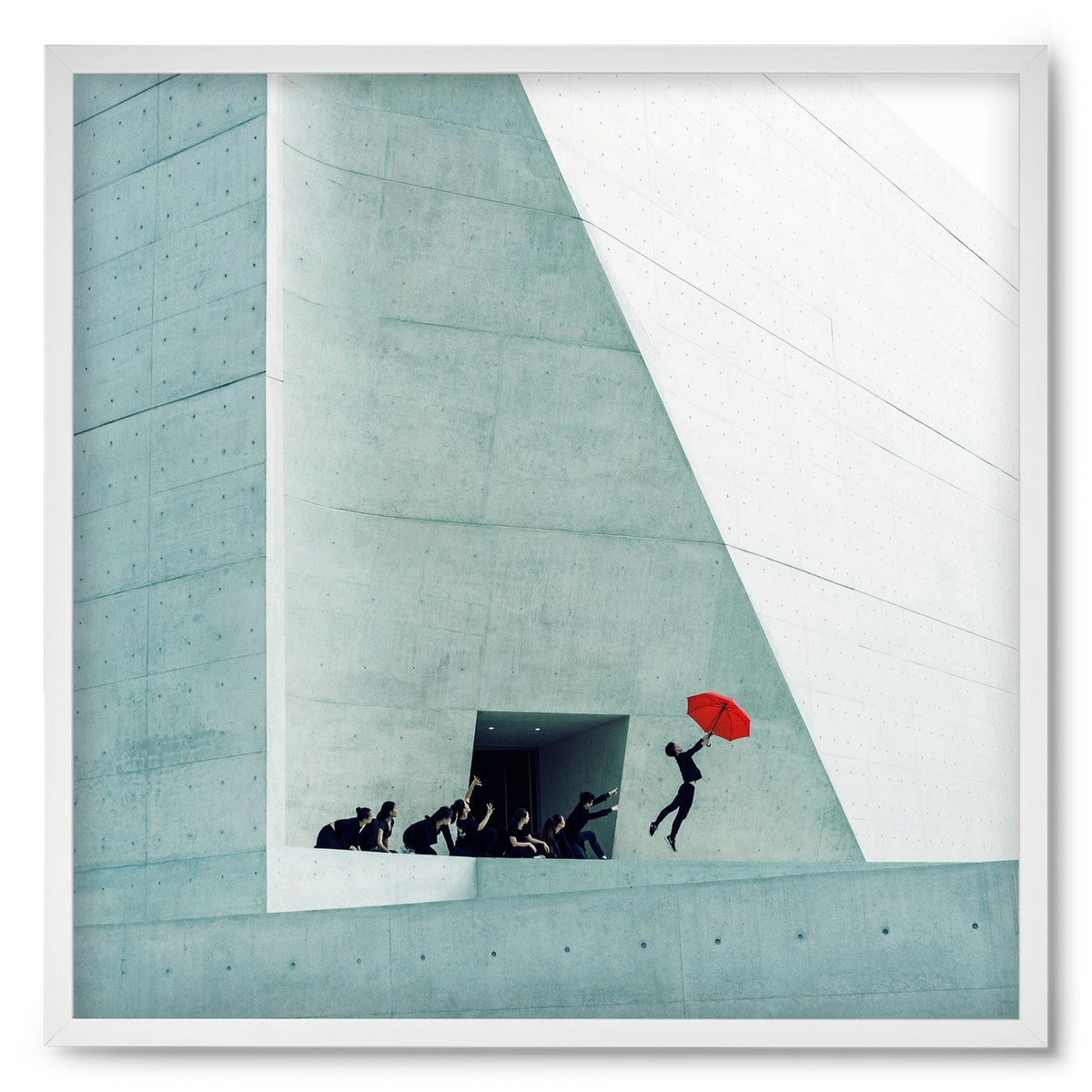 Dare to Dream 2 square, 50x50 cm (50x50 cm), Fehér keret