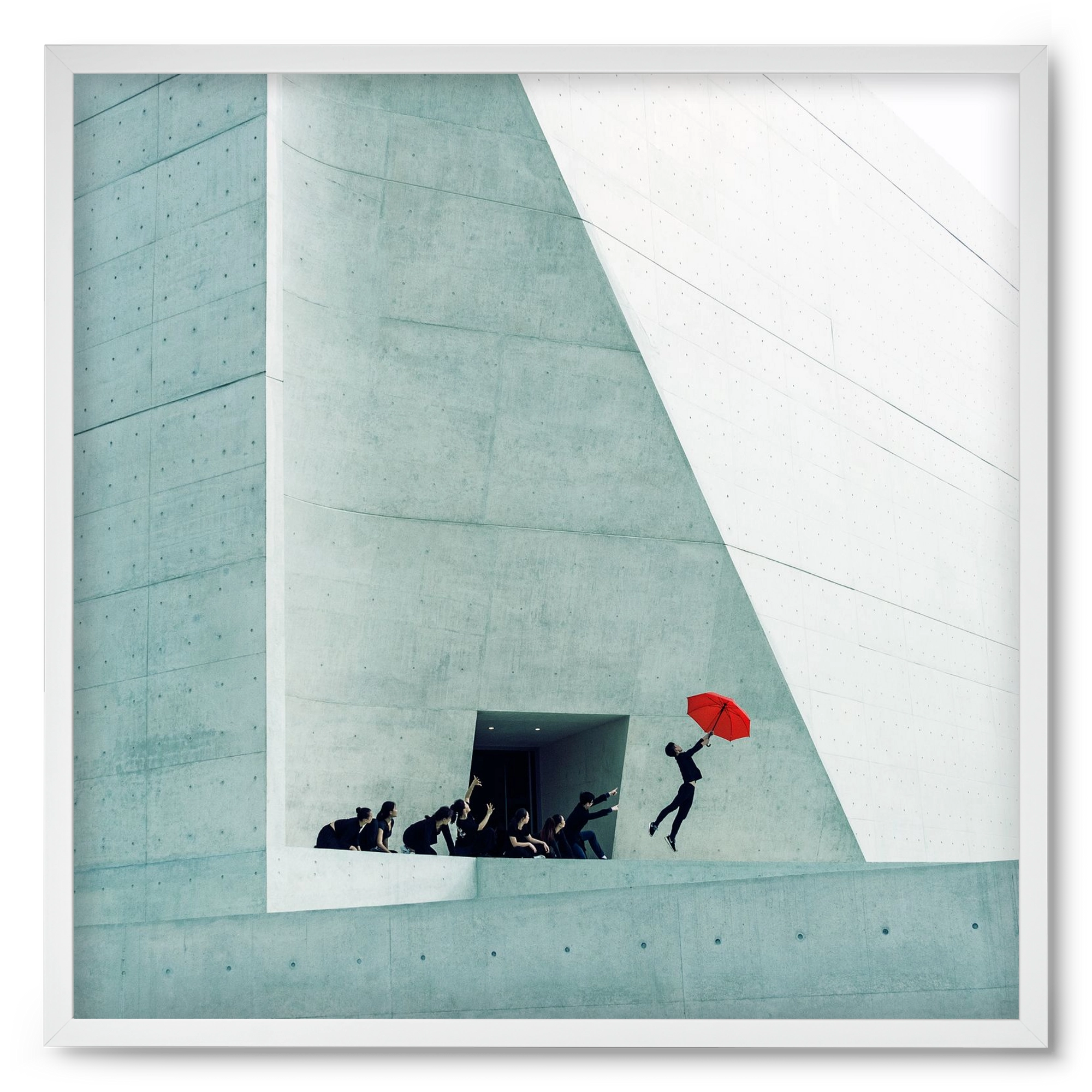 Dare to Dream 2 square, 50x50 cm (50x50 cm), Fehér keret