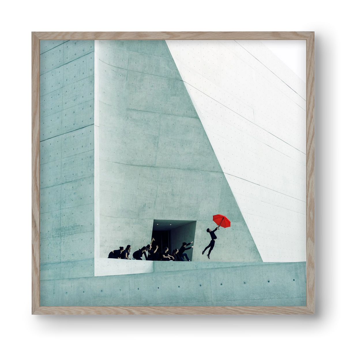 Dare to Dream 2 square, 40x40 cm (40x40 cm), Tölgy keret