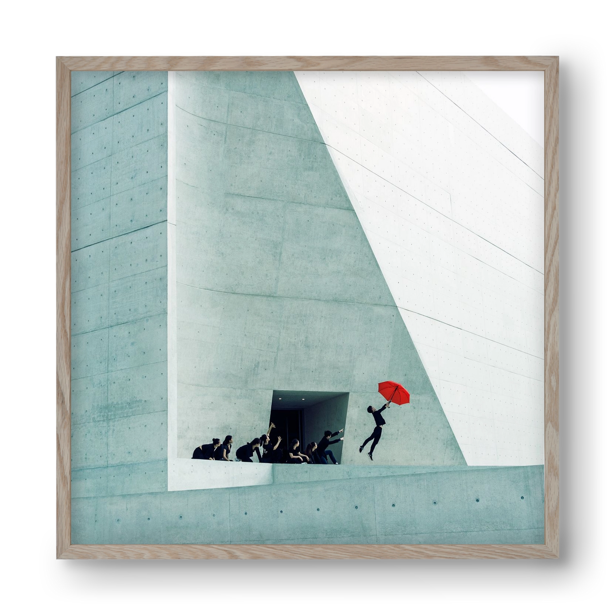 Dare to Dream 2 square, 40x40 cm (40x40 cm), Tölgy keret