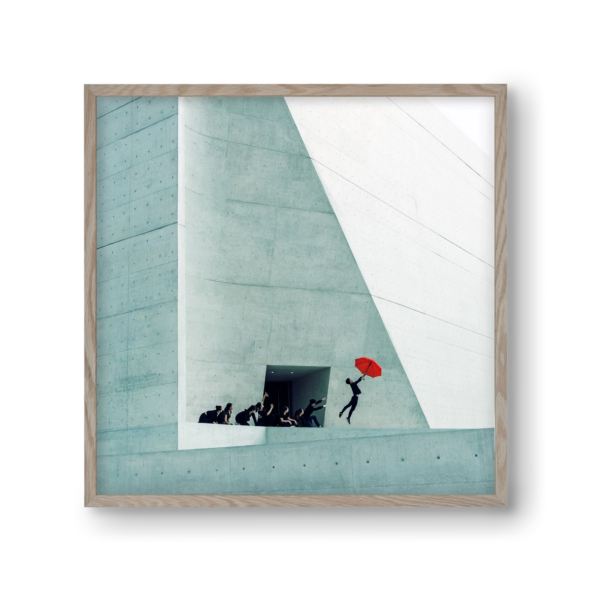 Dare to Dream 2 square, 30x30 cm (30x30 cm), Tölgy keret