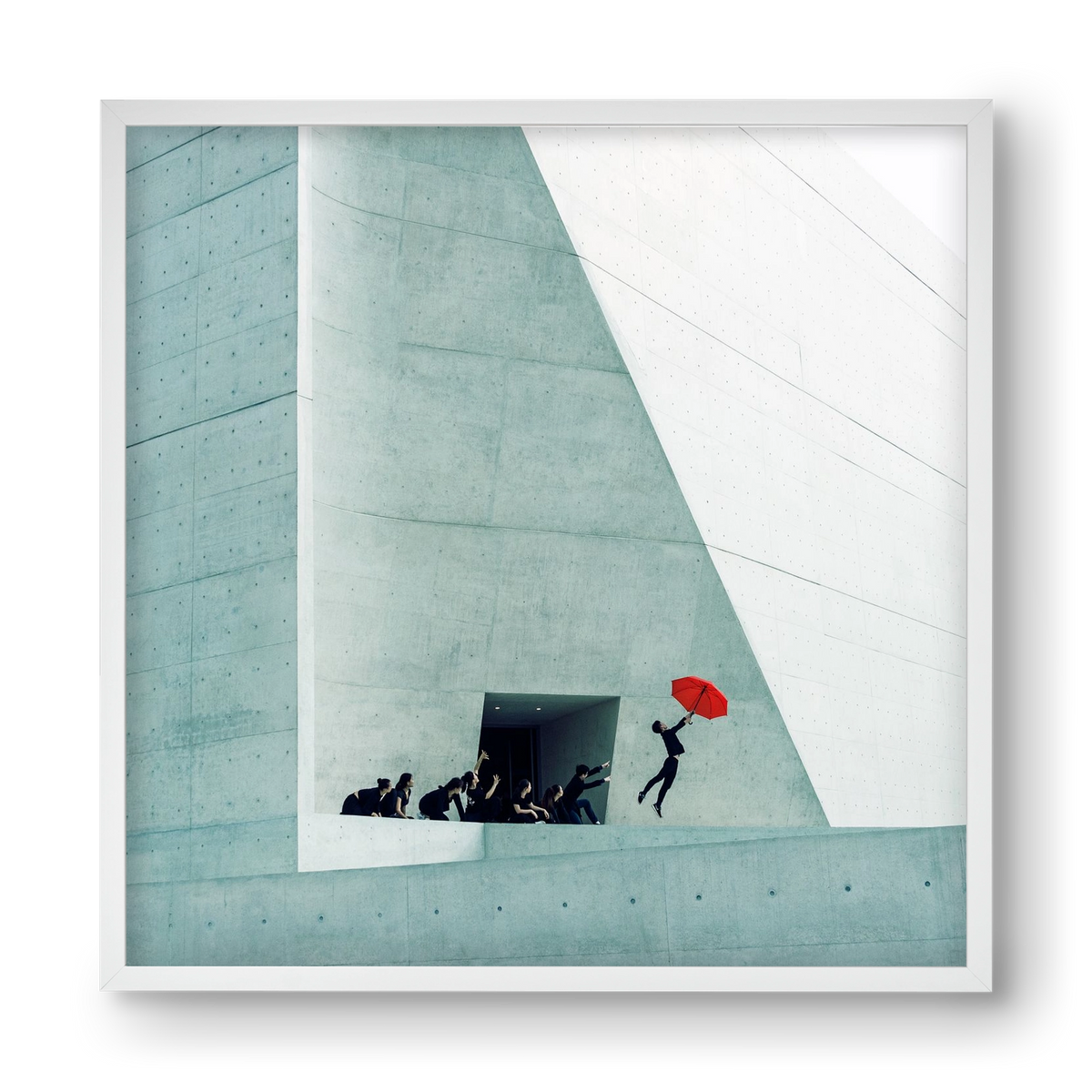 Dare to Dream 2 square, 40x40 cm (40x40 cm), Fehér keret