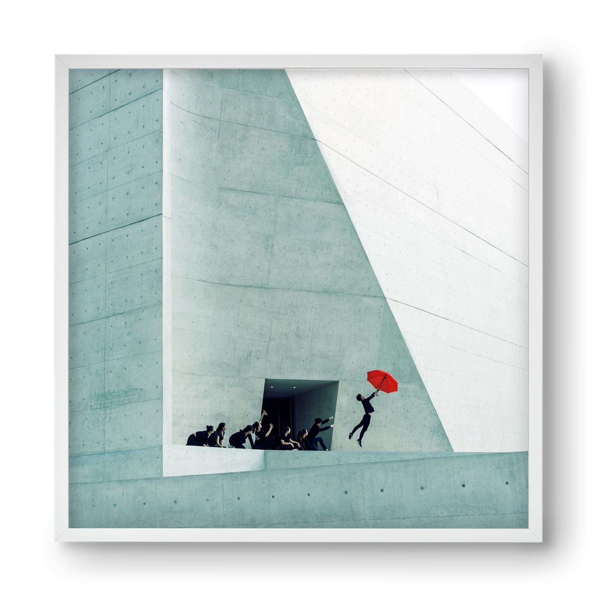 Dare to Dream 2 square, 40x40 cm (40x40 cm), Fehér keret