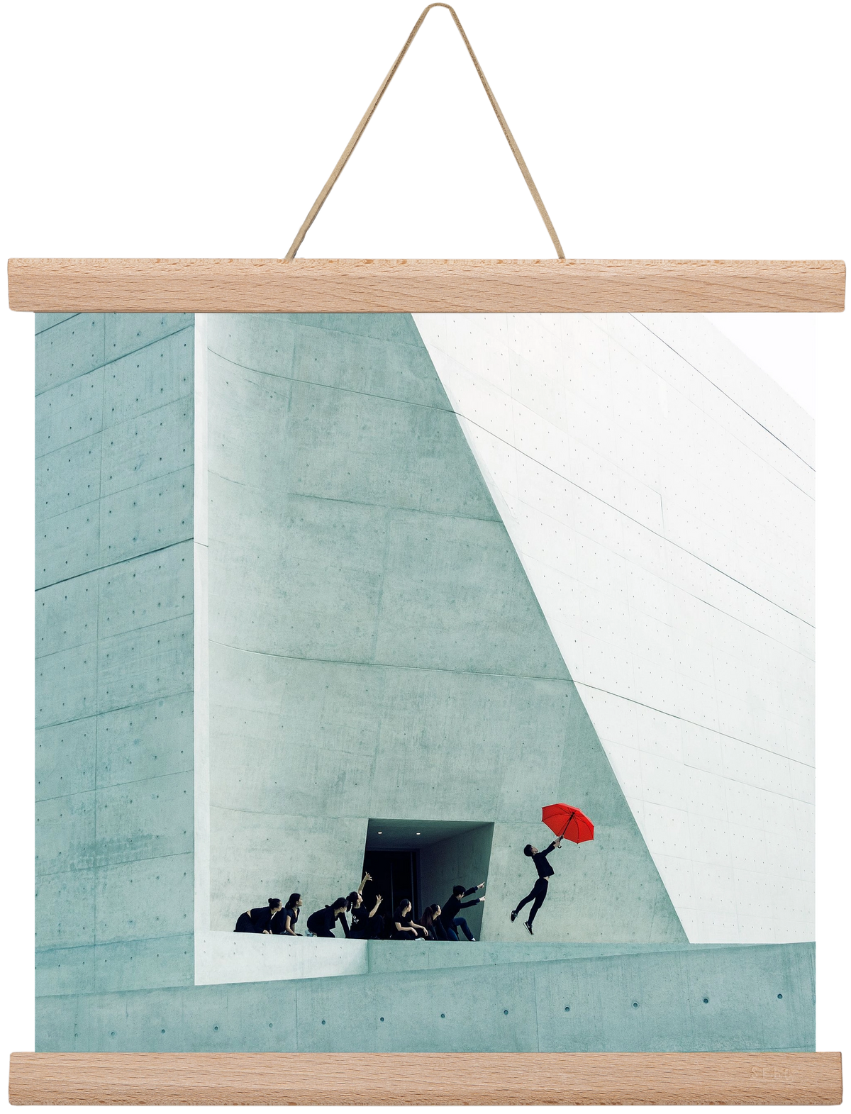 Dare to Dream 2 square, 30x30 cm (30x30 cm), Tölgy akasztó