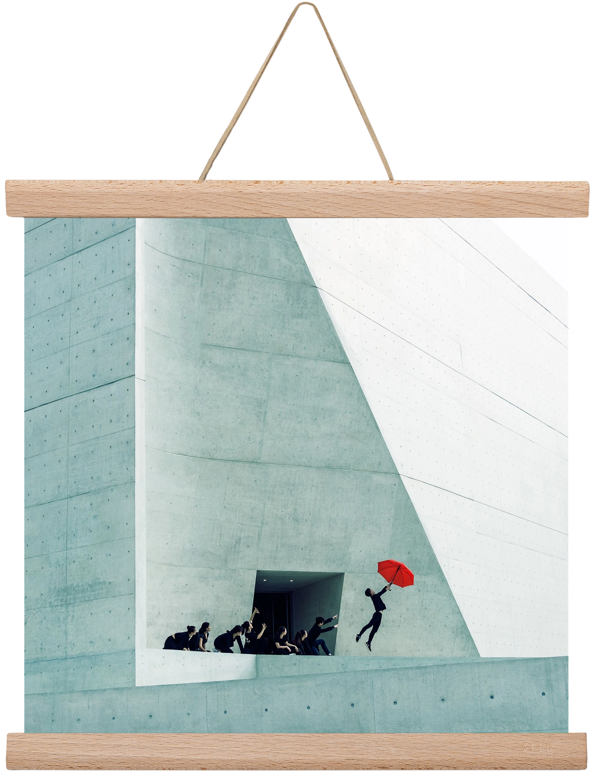 Dare to Dream 2 square, 30x30 cm (30x30 cm), Tölgy akasztó