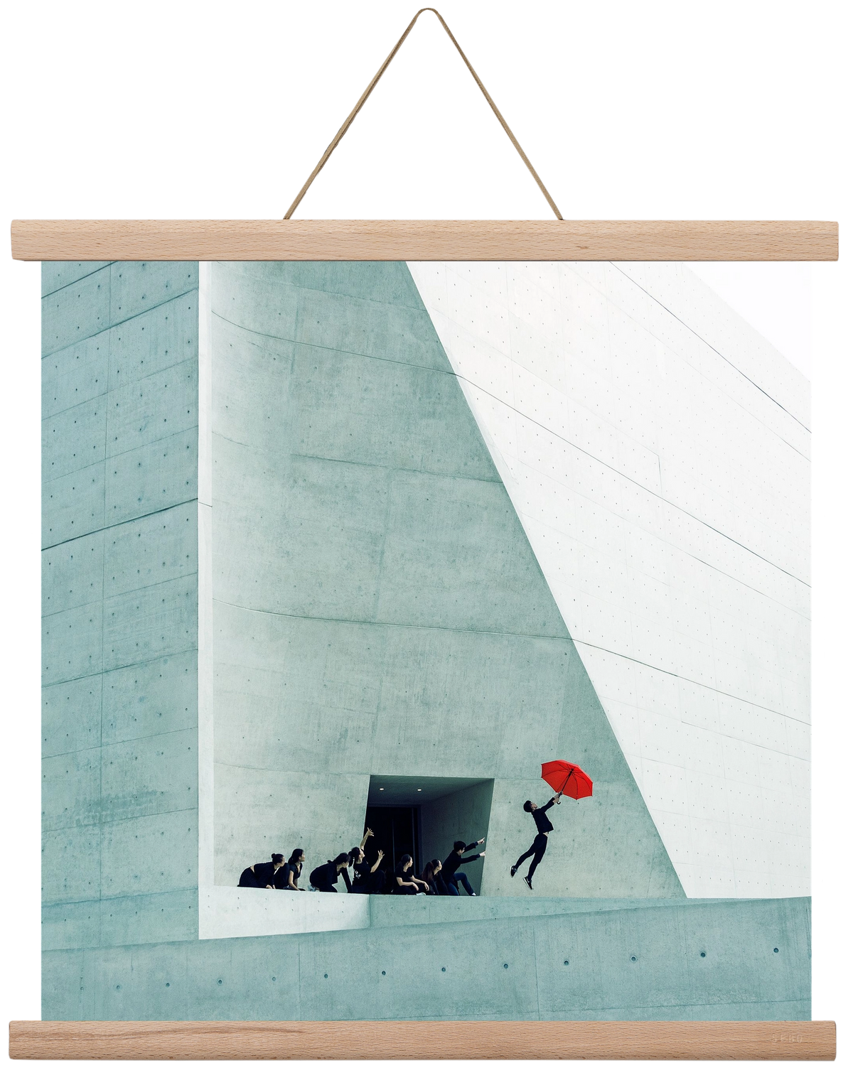 Dare to Dream 2 square, 40x40 cm (40x40 cm), Tölgy akasztó