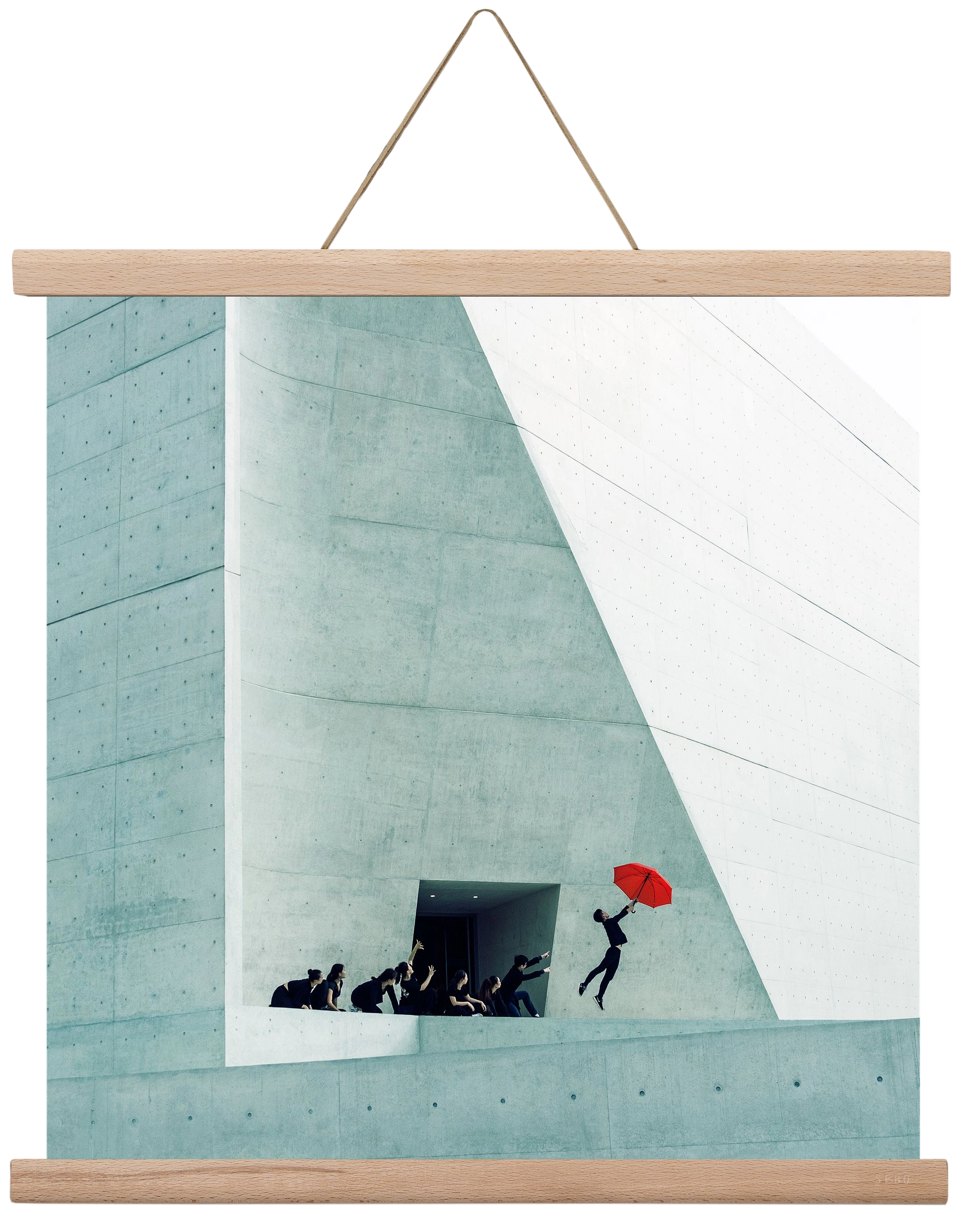 Dare to Dream 2 square, 40x40 cm (40x40 cm), Tölgy akasztó