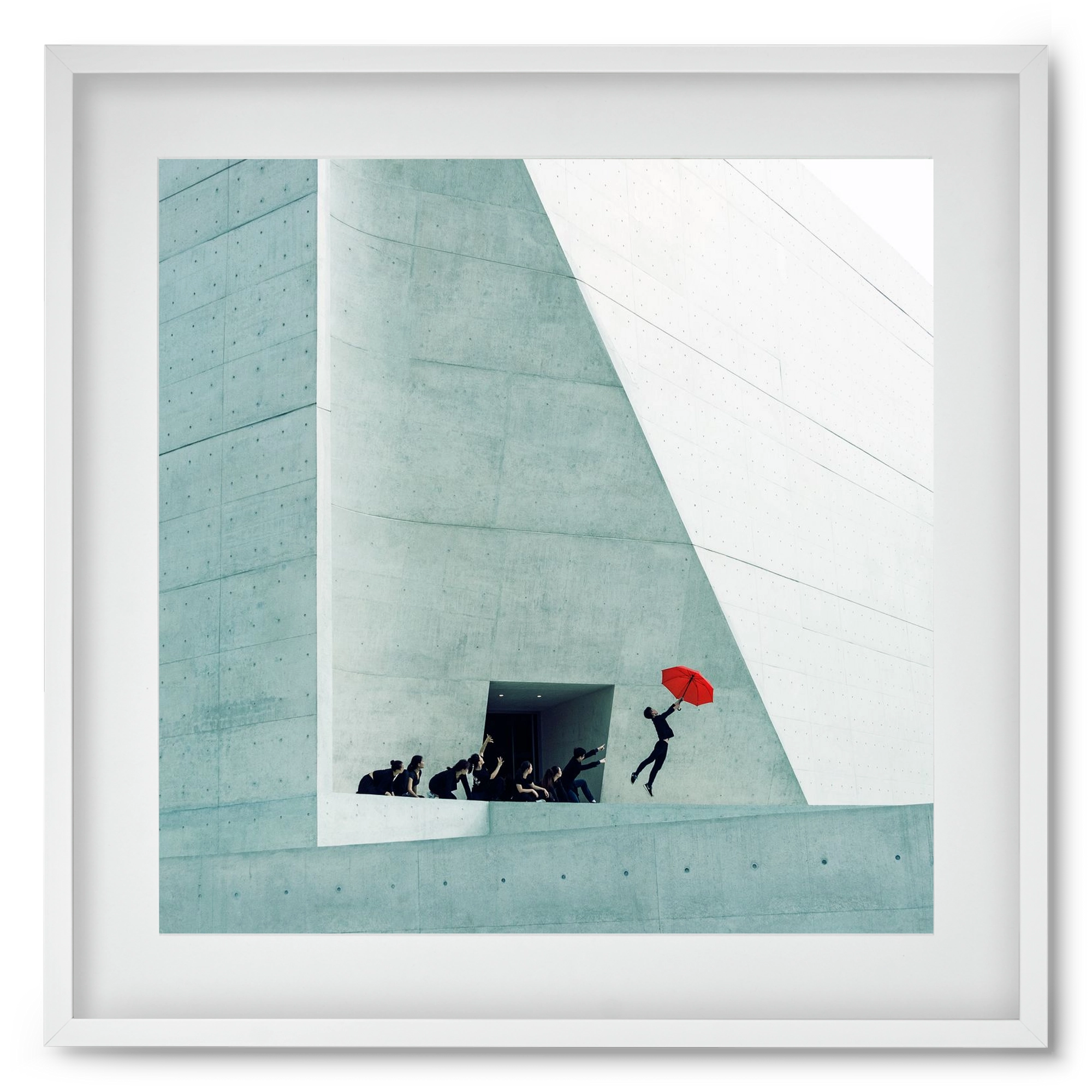 Dare to Dream 2 square, 50x50 cm (40x40 cm), Fehér keret, paszpartuval