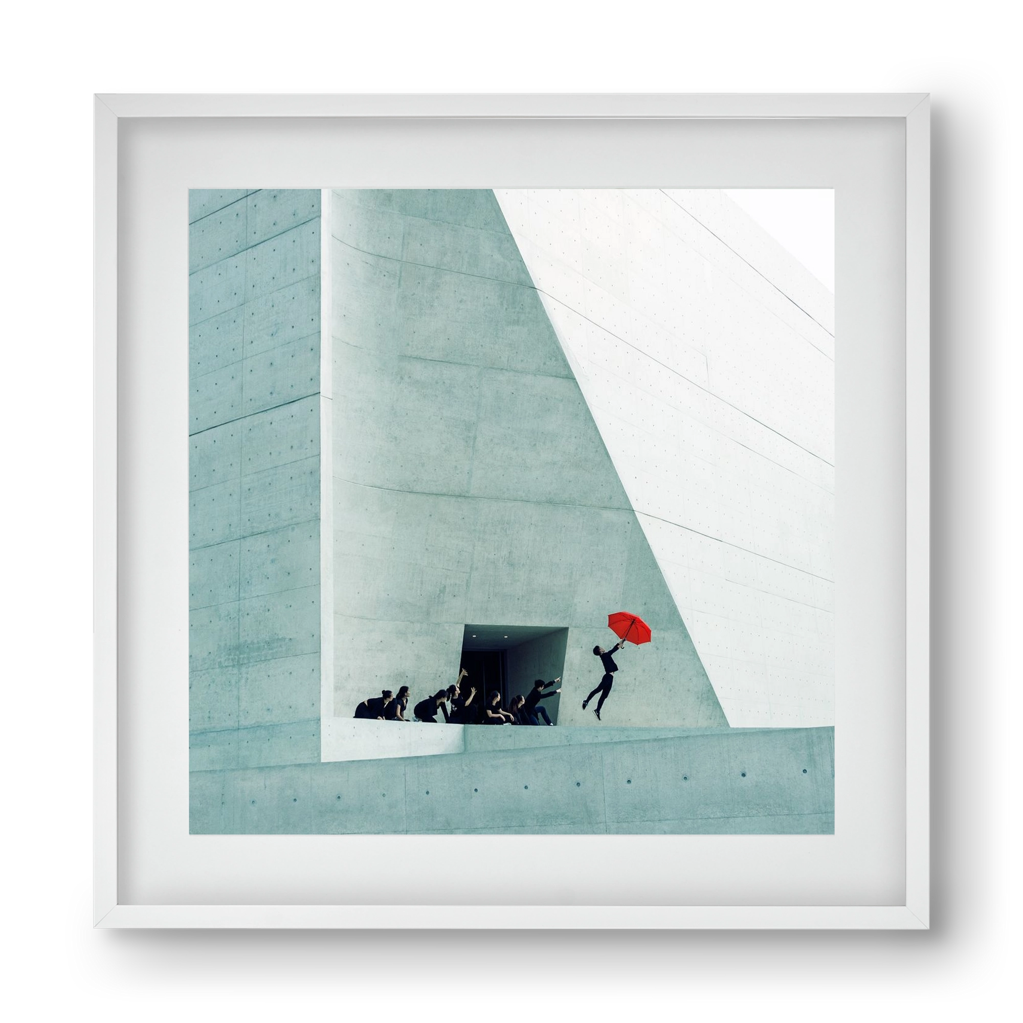 Dare to Dream 2 square, 40x40 cm (30x30 cm), Fehér keret, paszpartuval