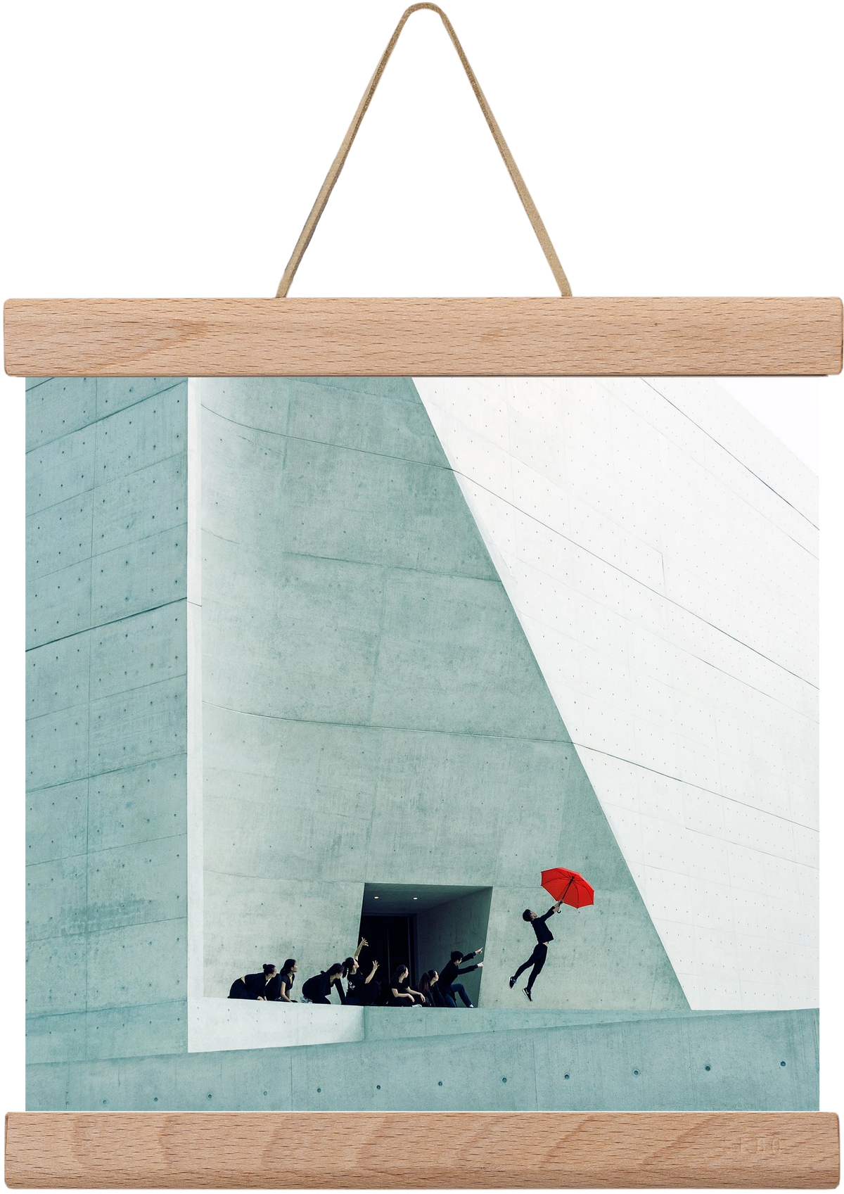 Dare to Dream 2 square, 20x20 cm (20x20 cm), Tölgy akasztó