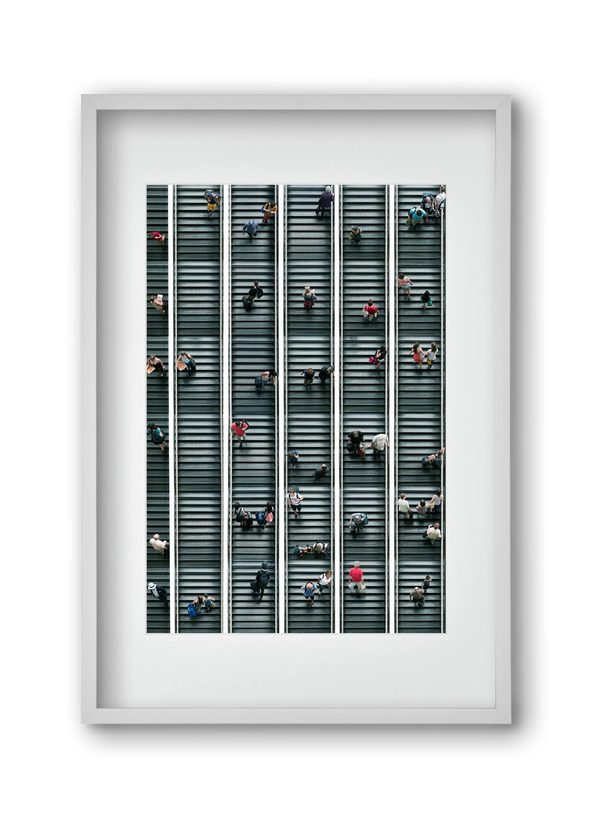 stairs & stories, 30x45 cm (20x30 cm), Fehér keret, paszpartuval