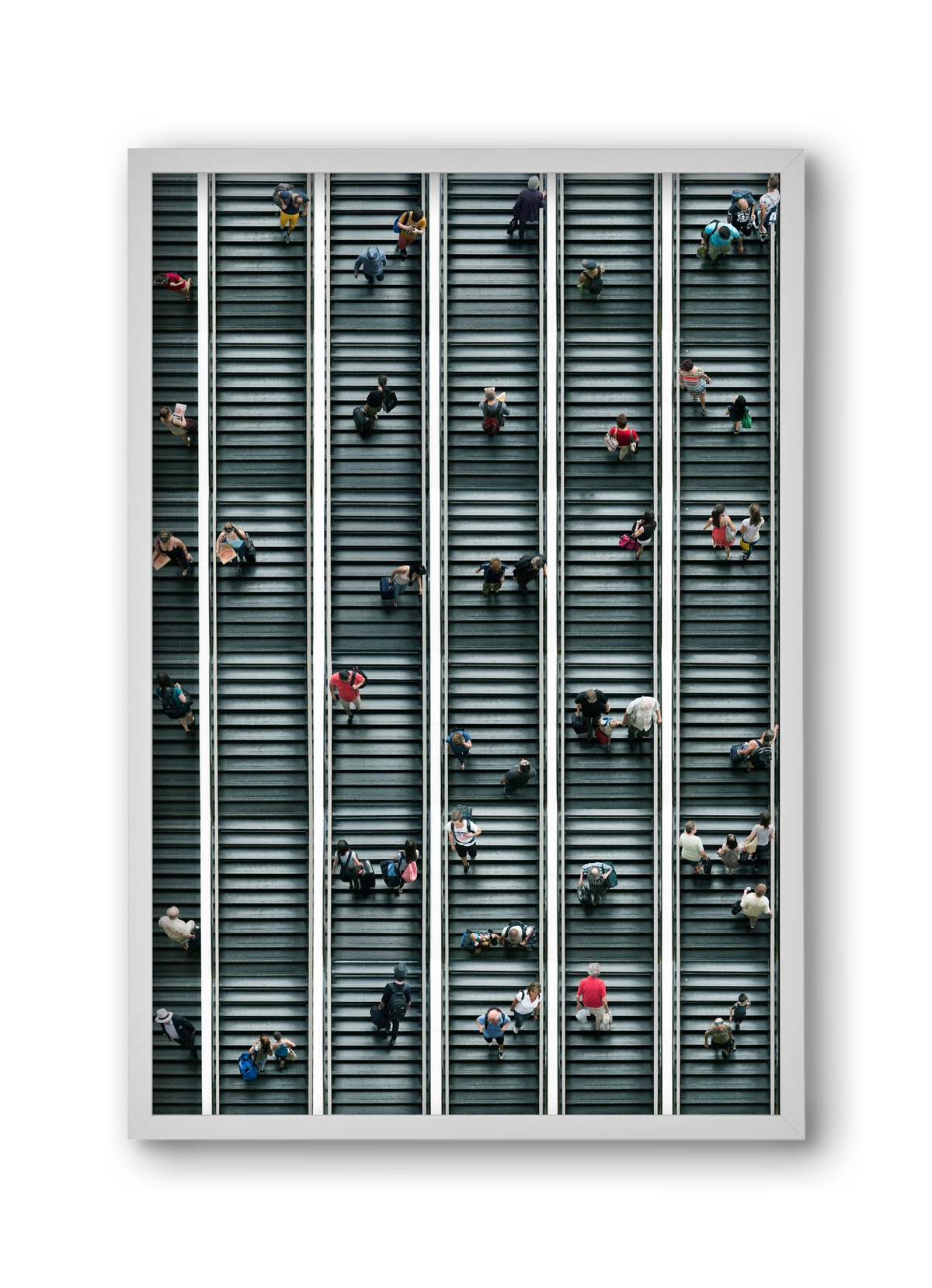 stairs & stories, 30x45 cm (30x45 cm), Fehér keret