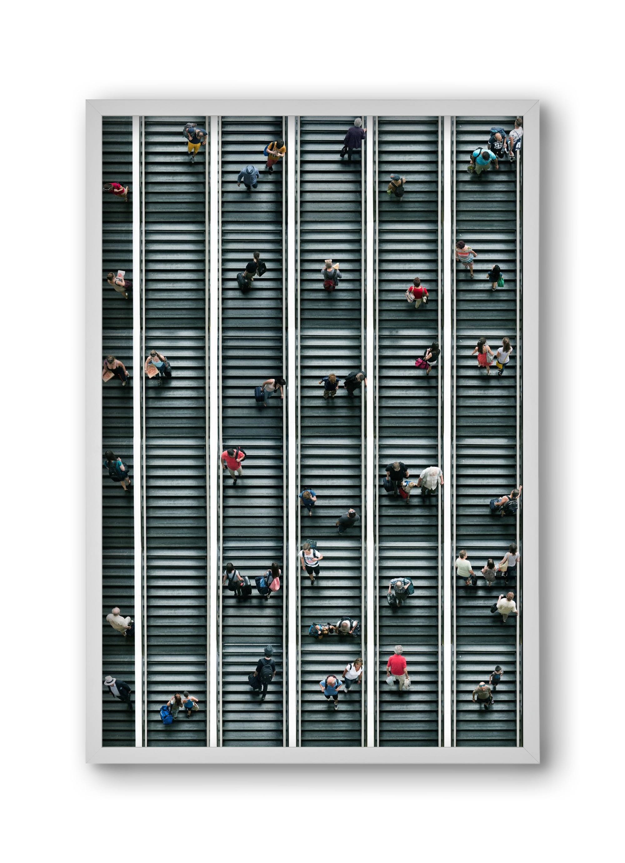 stairs & stories, 30x45 cm (30x45 cm), Fehér keret