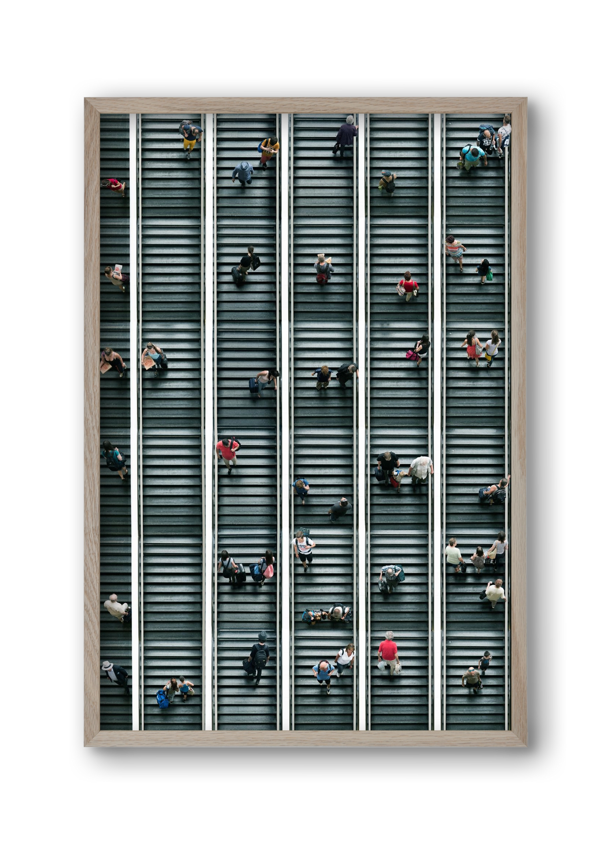 stairs & stories, 30x45 cm (30x45 cm), Tölgy keret