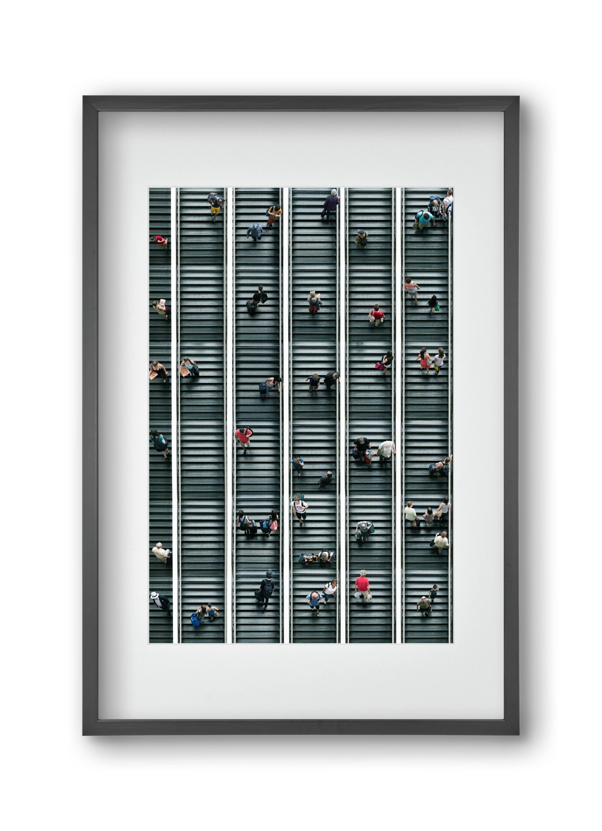 stairs & stories, 30x45 cm (20x30 cm), Fekete keret, paszpartuval