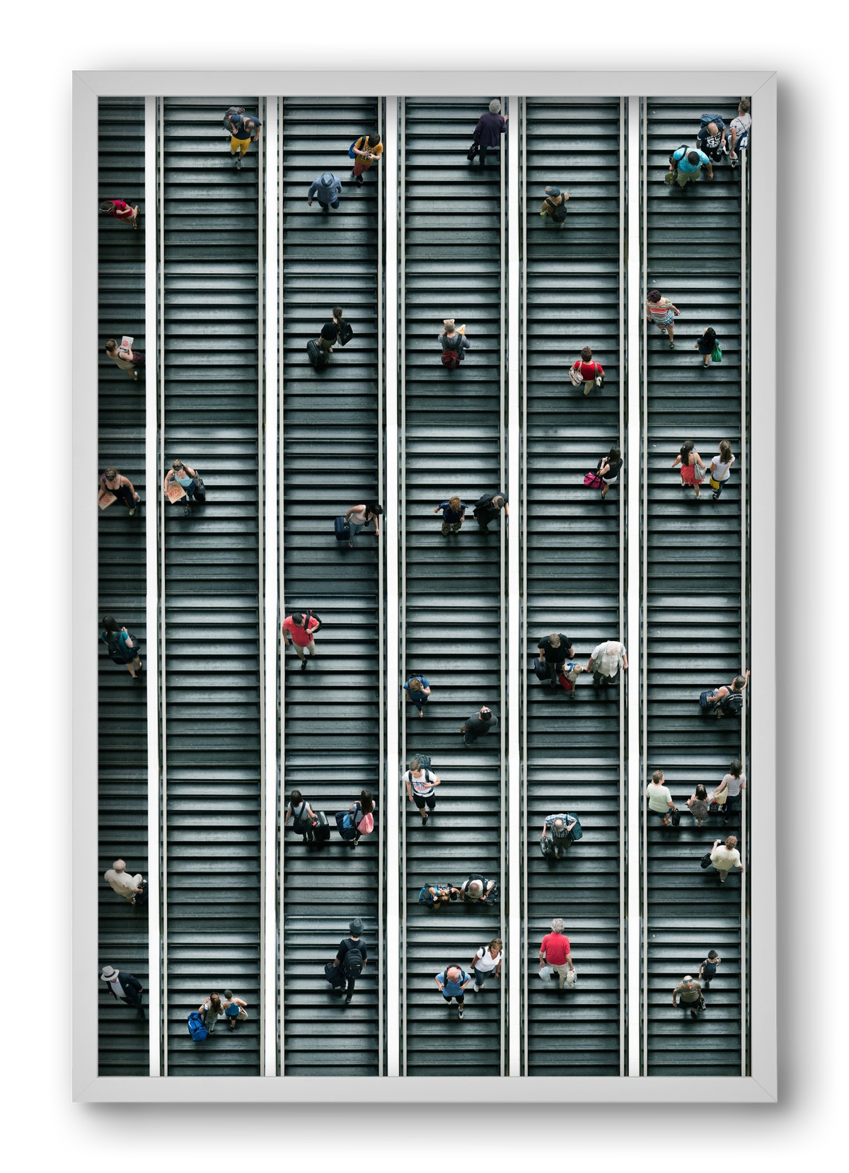 stairs & stories, 40x60 cm (40x60 cm), Fehér keret