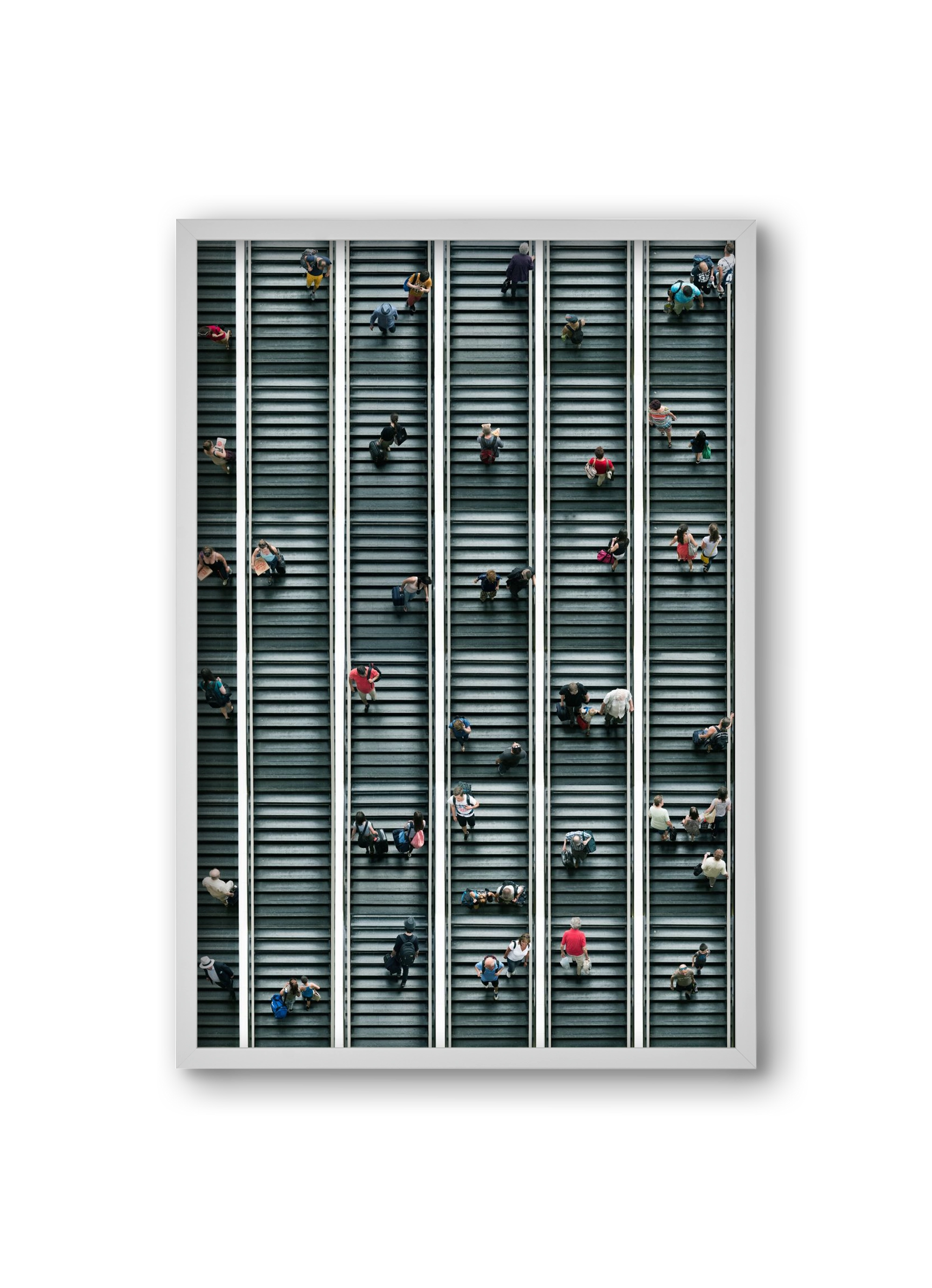 stairs & stories, 20x30 cm (20x30 cm), Fehér keret